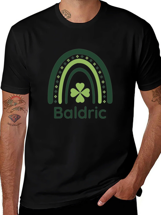 Baldric St. Patricks Day T-Shirt - Shamrock Rainbow