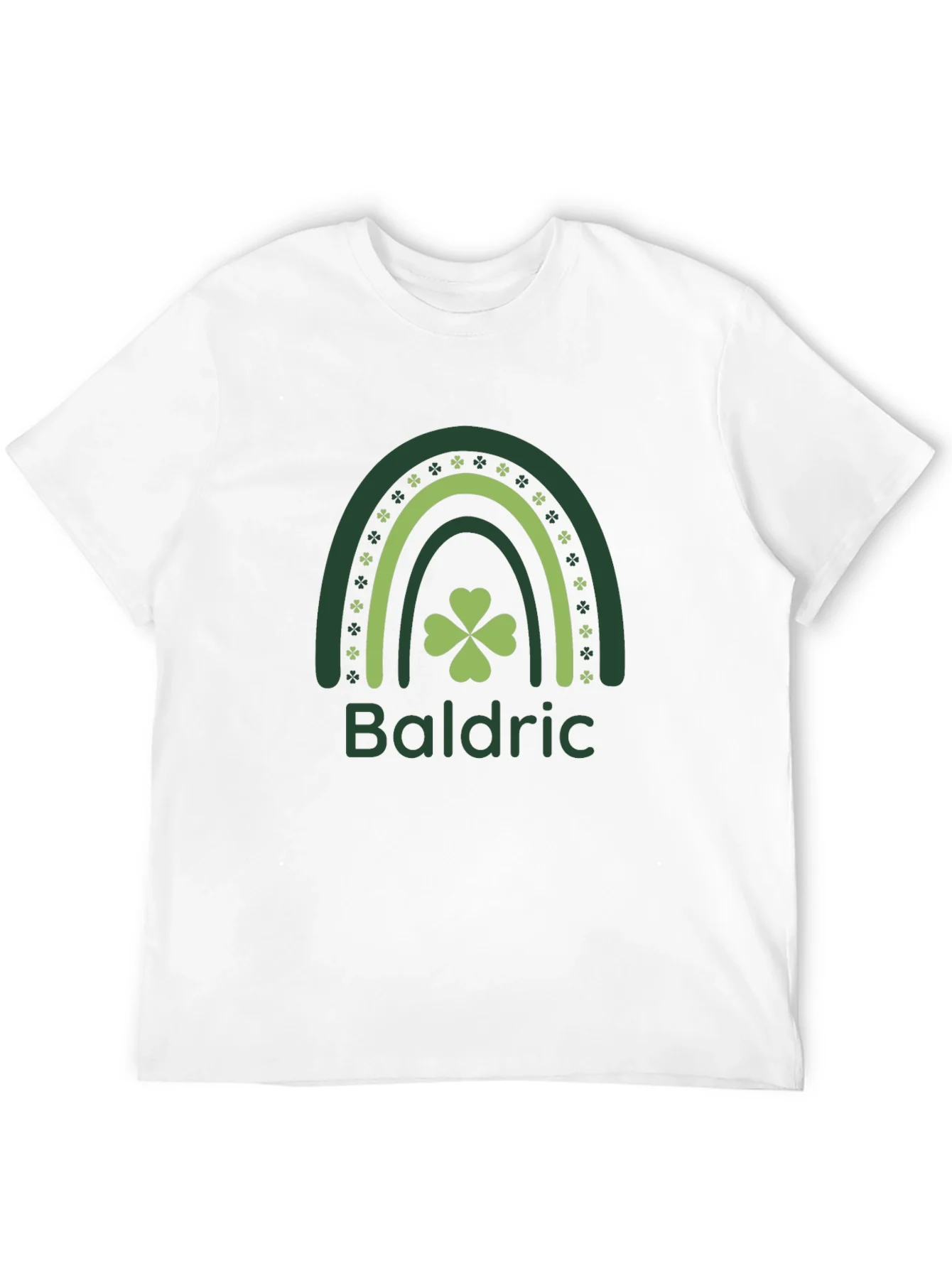 Baldric St. Patricks Day T-Shirt - Shamrock Rainbow