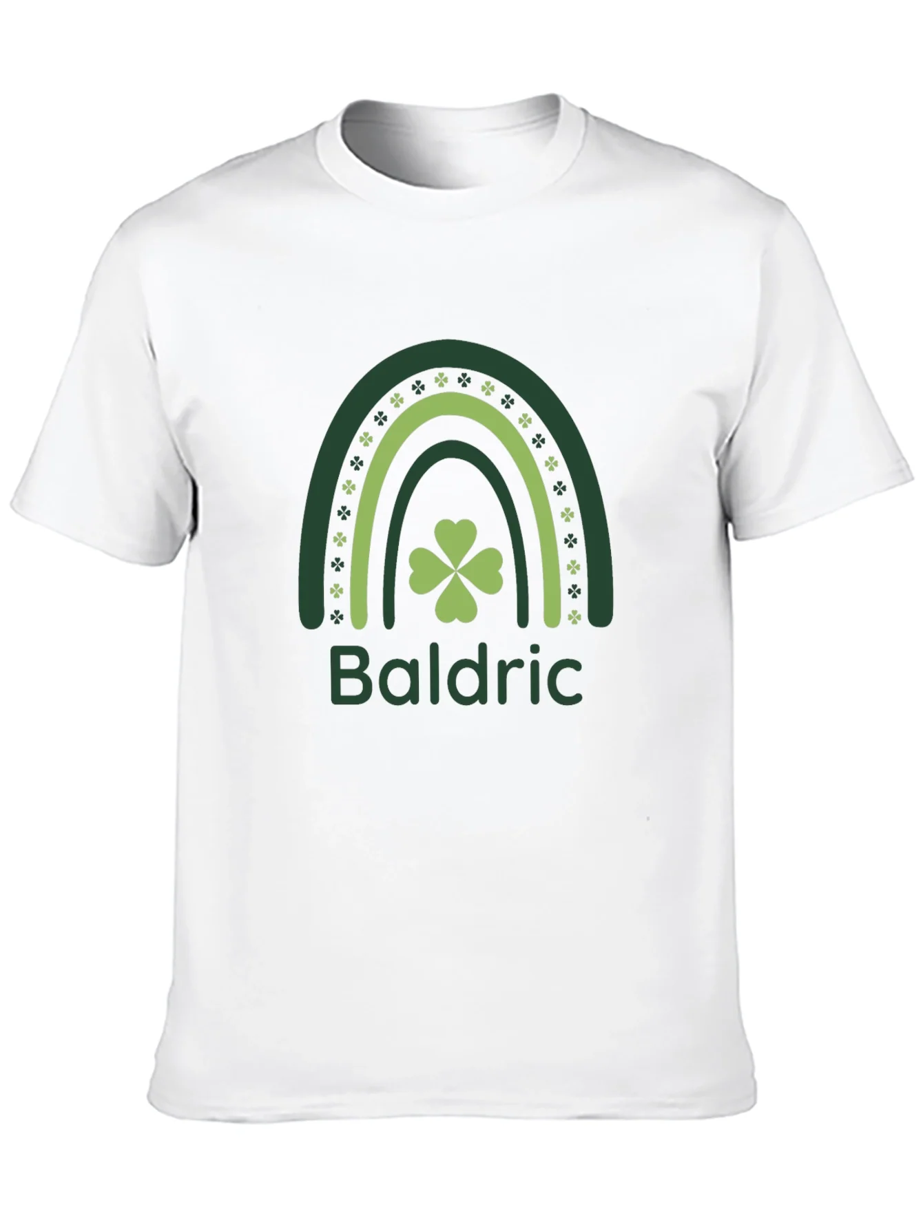 Baldric St. Patricks Day T-Shirt - Shamrock Rainbow