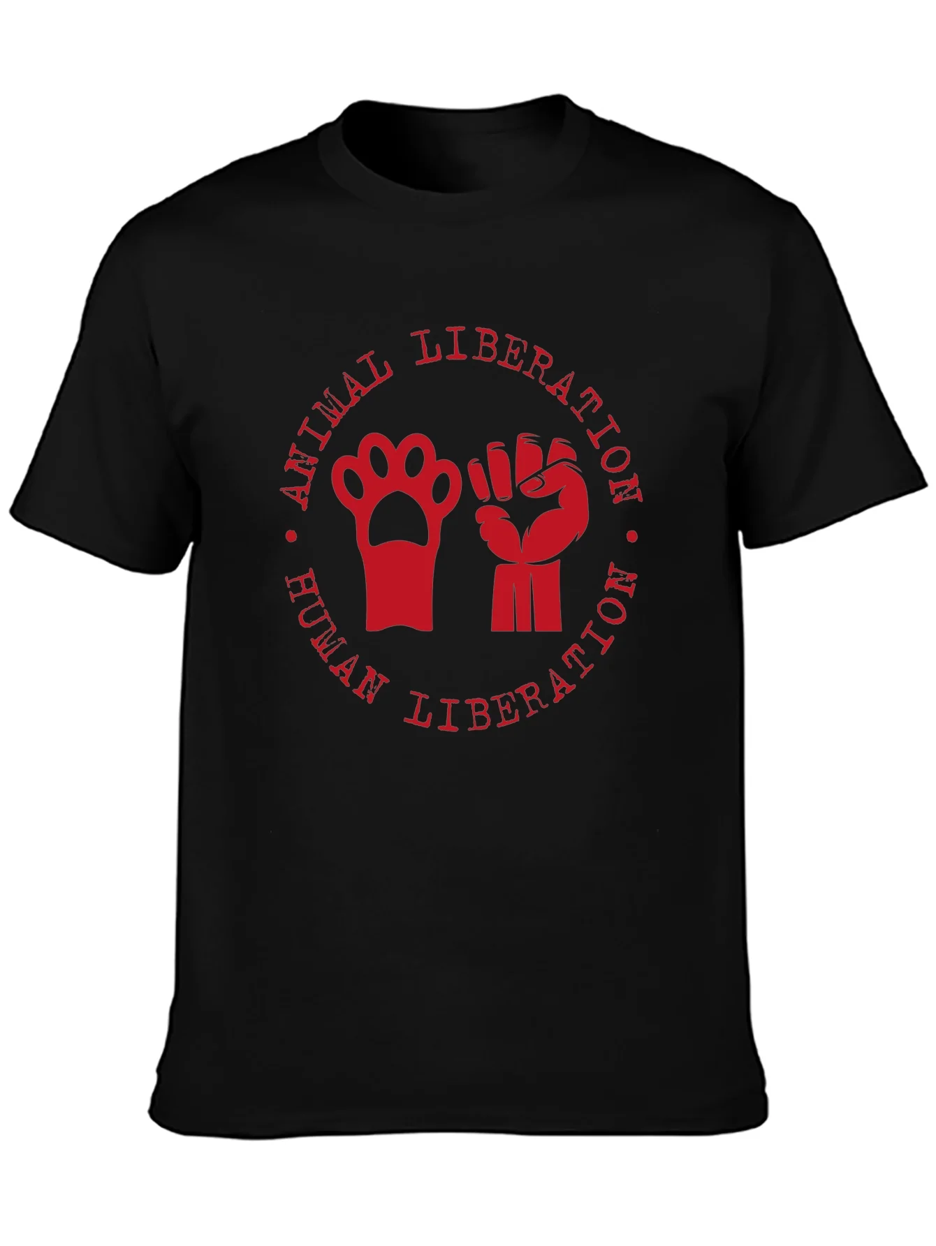 Animal & Human Liberation T-Shirt - Black