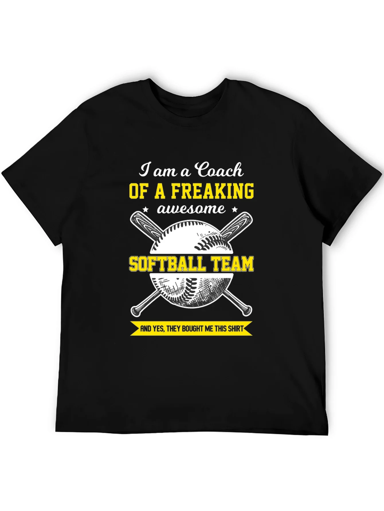 Awesome Coach Softball Team T-Shirt