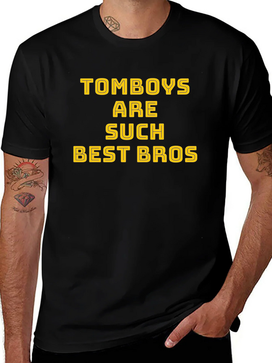 Tomboy Best Bros Graphic Tee - Black