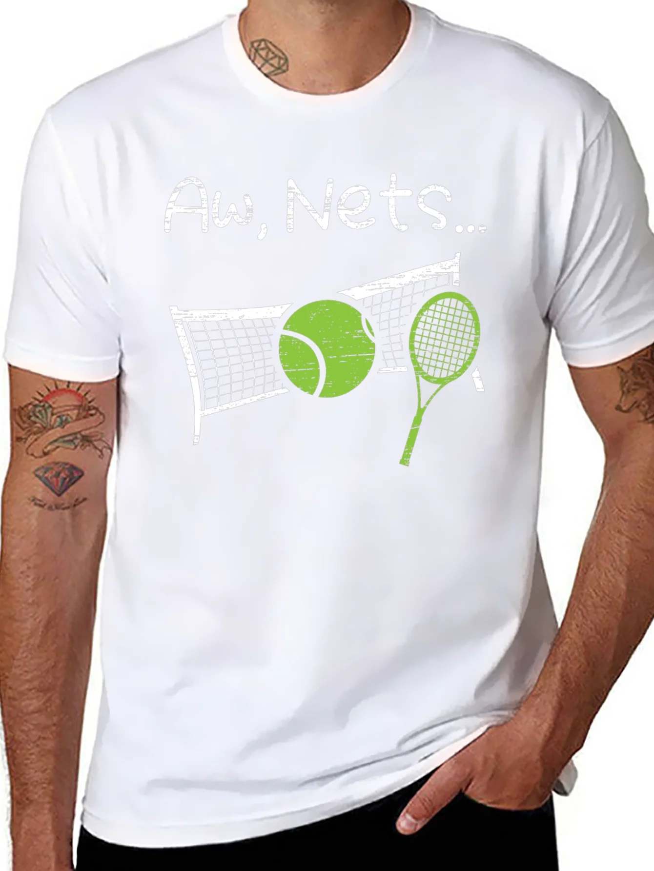 Aw Nets T-Shirt - Funny Tennis Graphic Tee