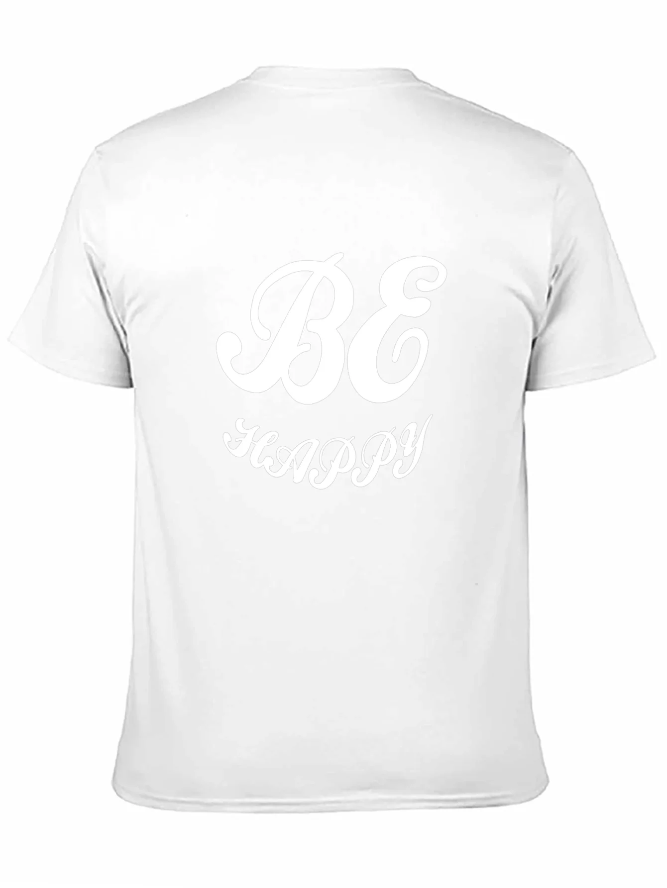 Be Happy Black Graphic Tee - Stylish Comfort