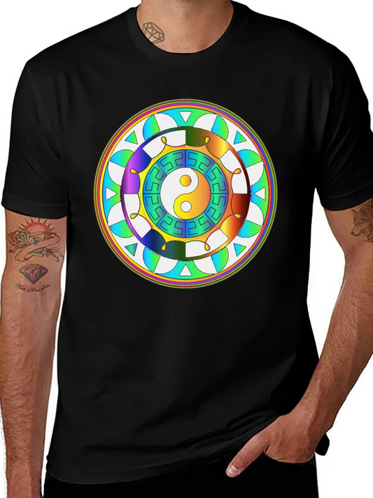 Yin Yang Mandala Graphic Tee
