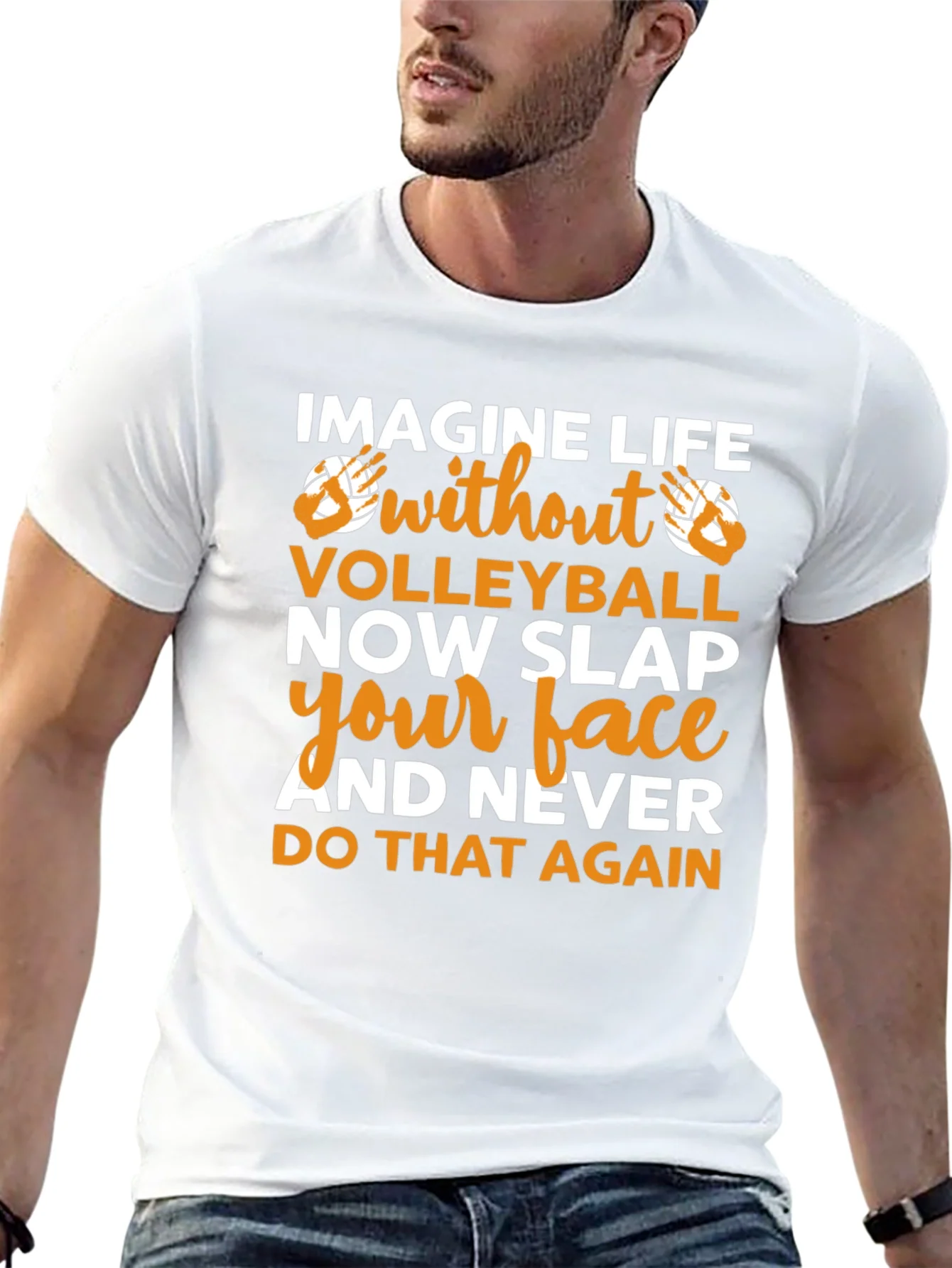 Volleyball Fan T-Shirt - Imagine Life Without Volleyball