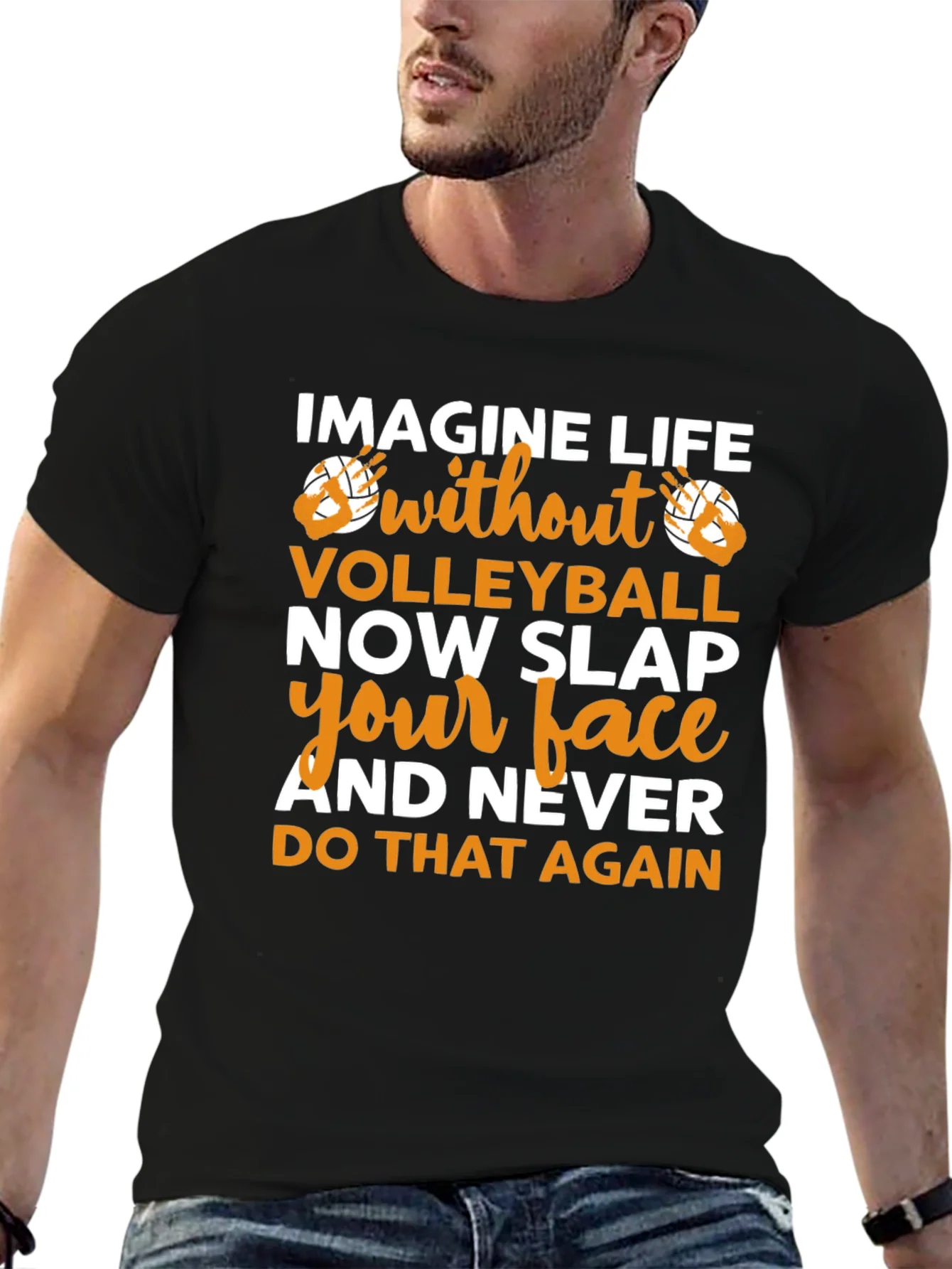 Volleyball Fan T-Shirt - Imagine Life Without Volleyball