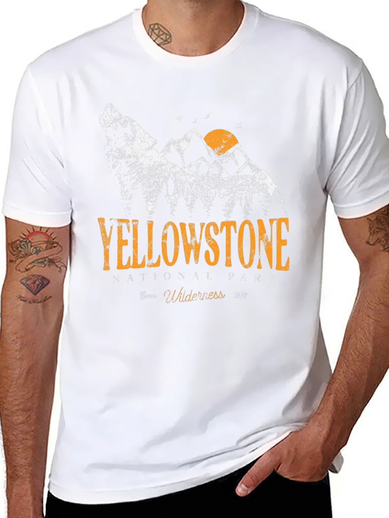 Yellowstone National Park Graphic Tee - Black