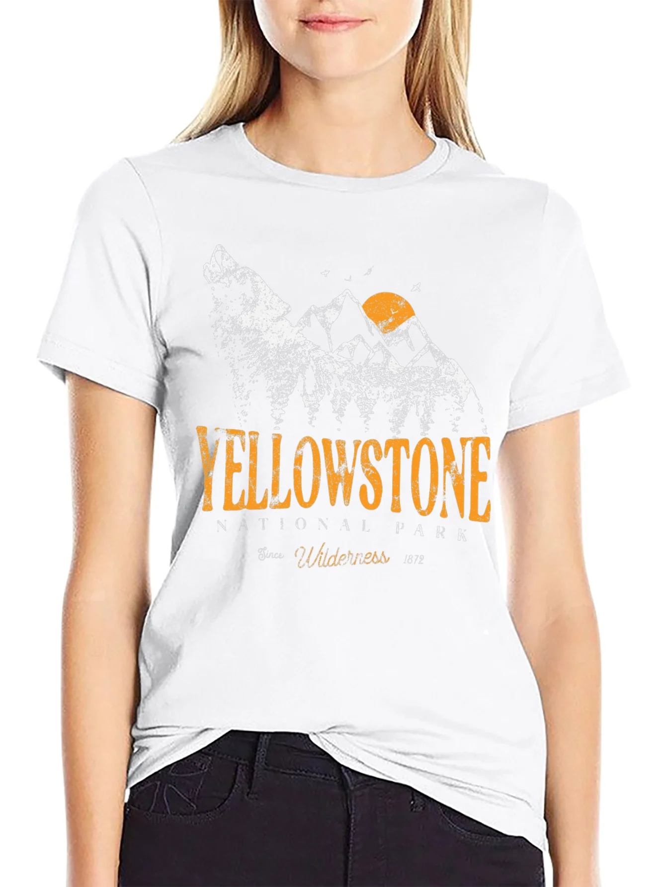 Yellowstone National Park Graphic Tee - Black