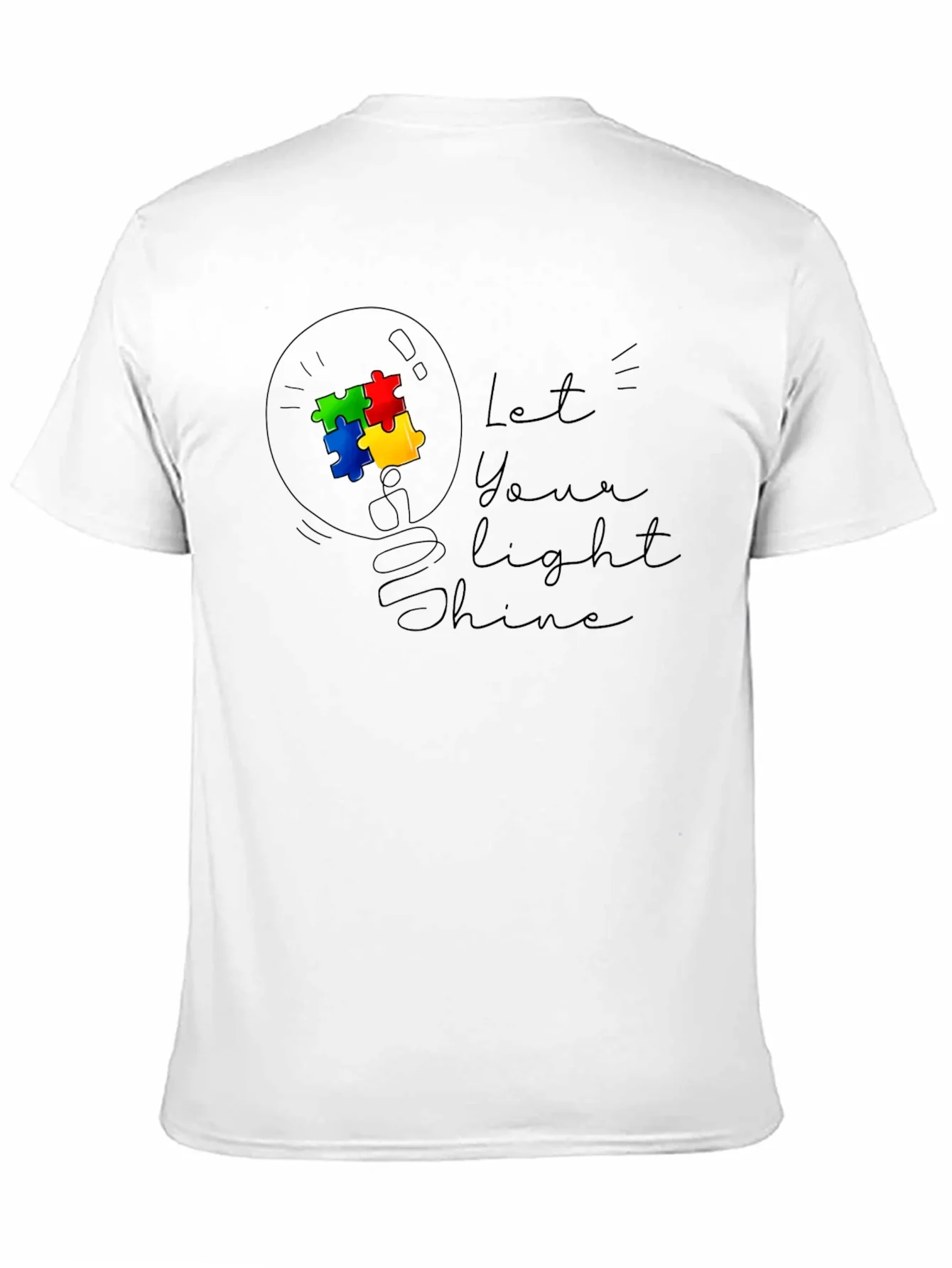 Autism Awareness T-Shirt - Let Your Light Shine