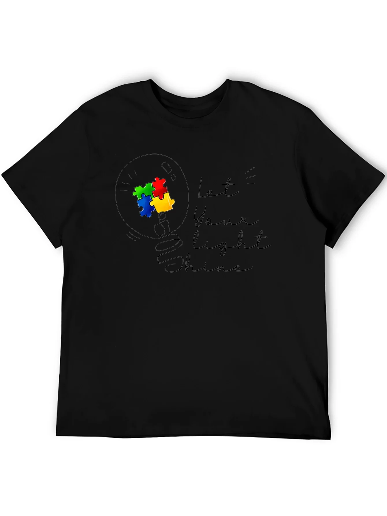 Autism Awareness T-Shirt - Let Your Light Shine