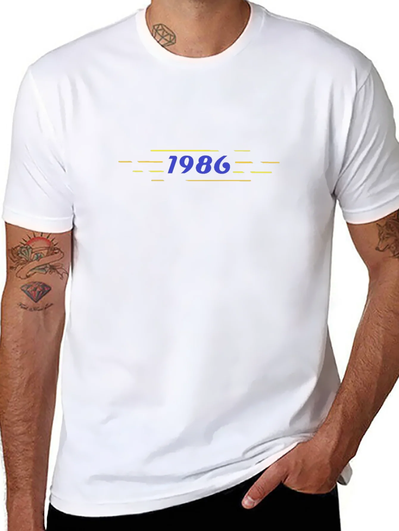 1986 Graphic Tee - Retro Style Mens T-Shirt