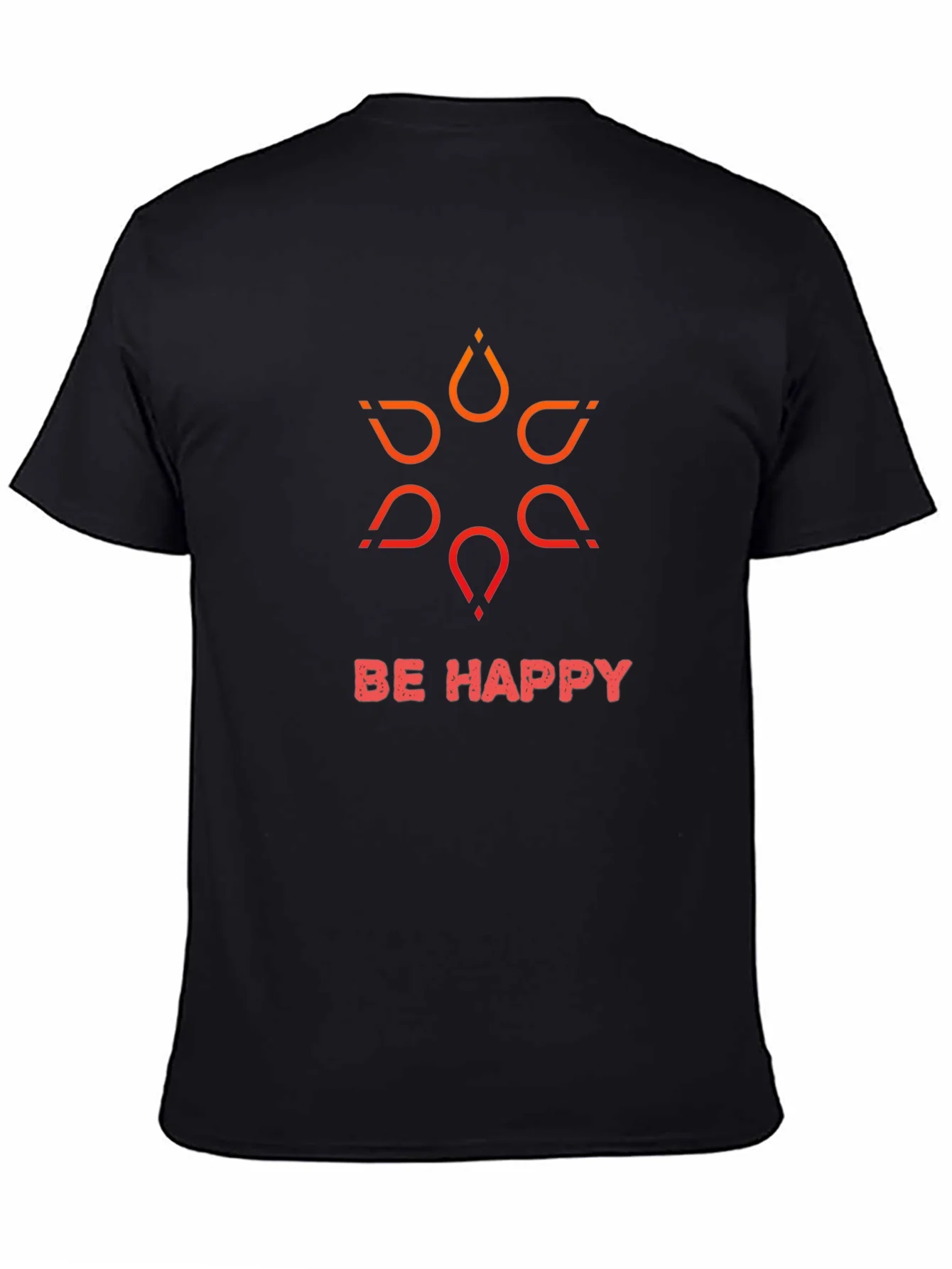 Be Happy Graphic Tee - Black T-Shirt
