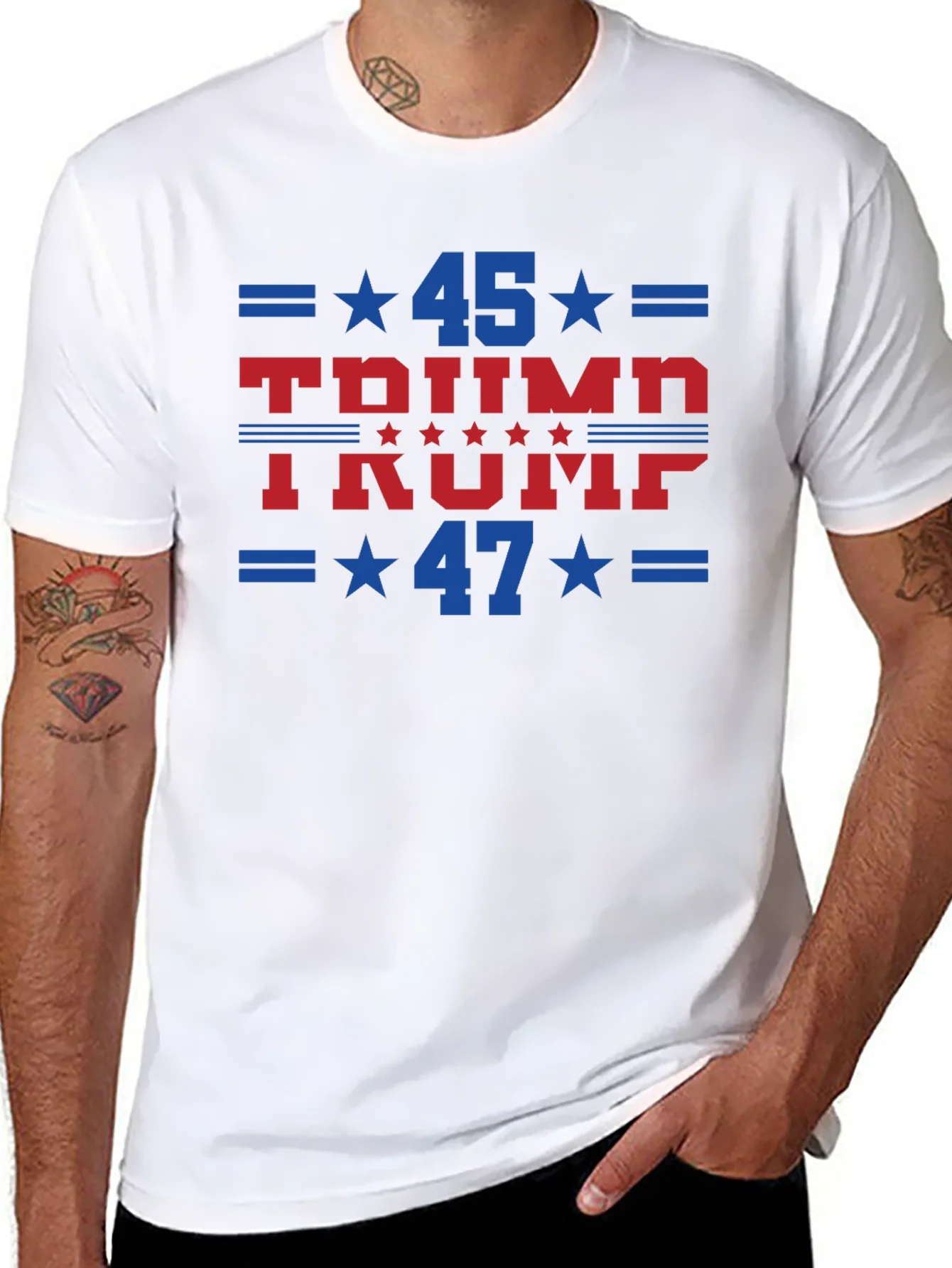 Trump 45 & 47 Graphic T-Shirt