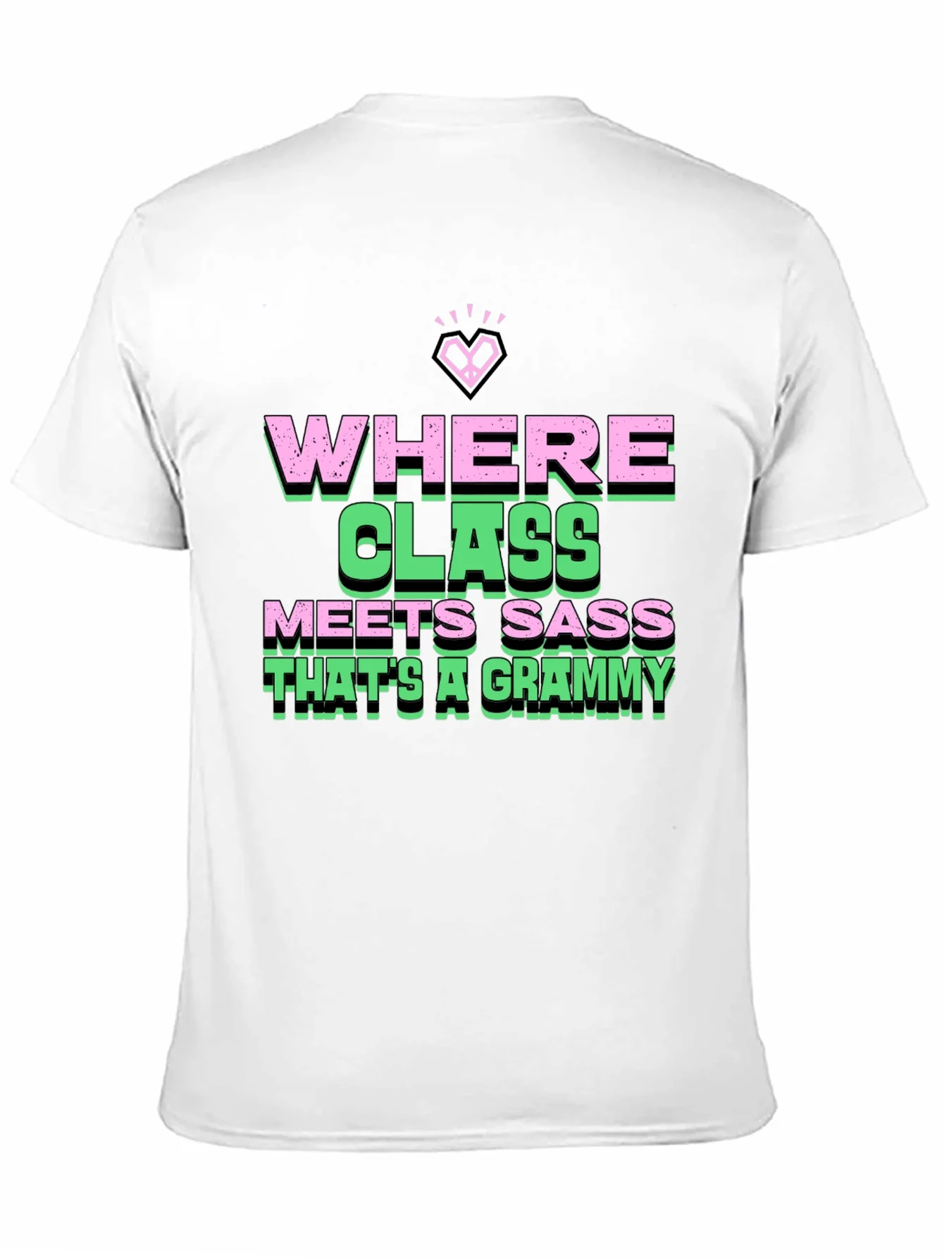 Where Class Meets Sass Black Graphic Tee