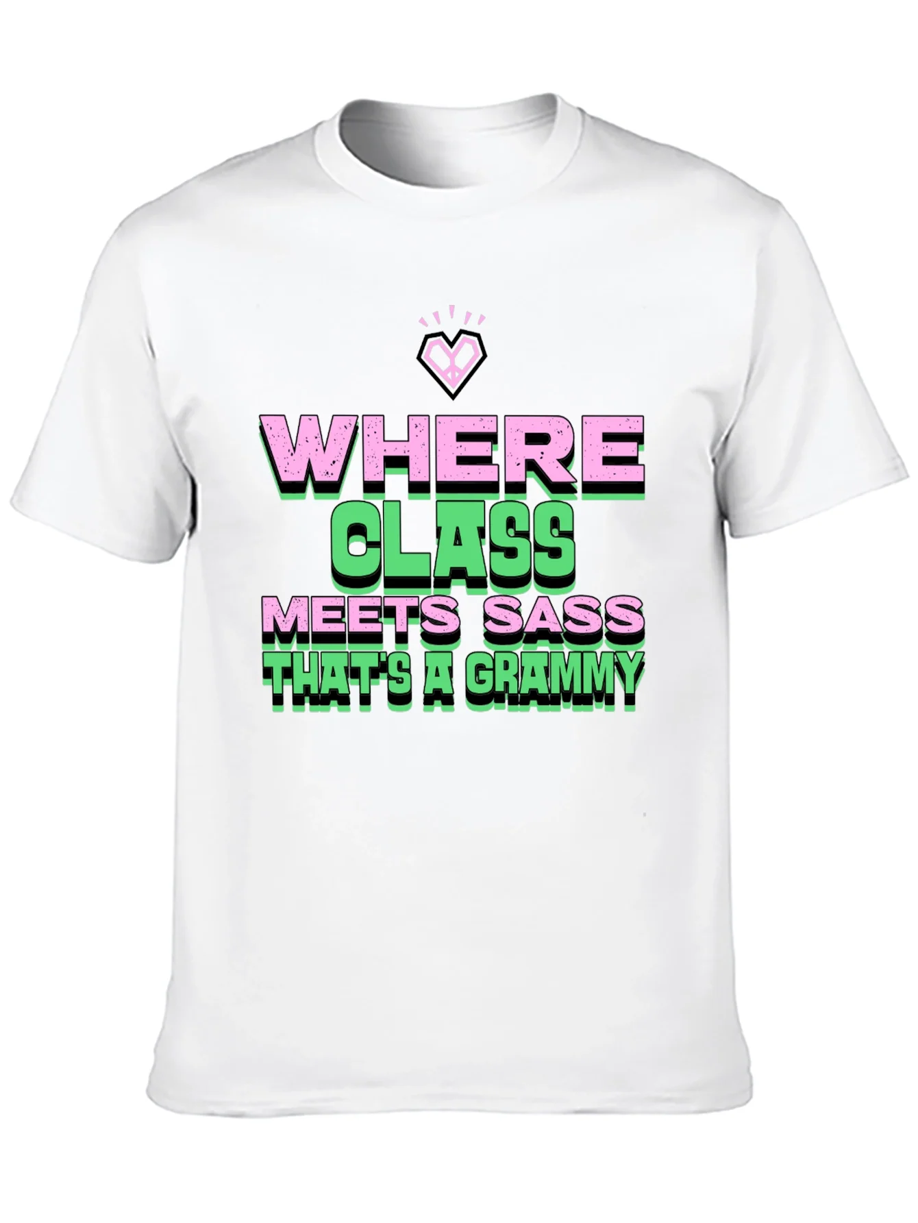 Where Class Meets Sass Black Graphic Tee