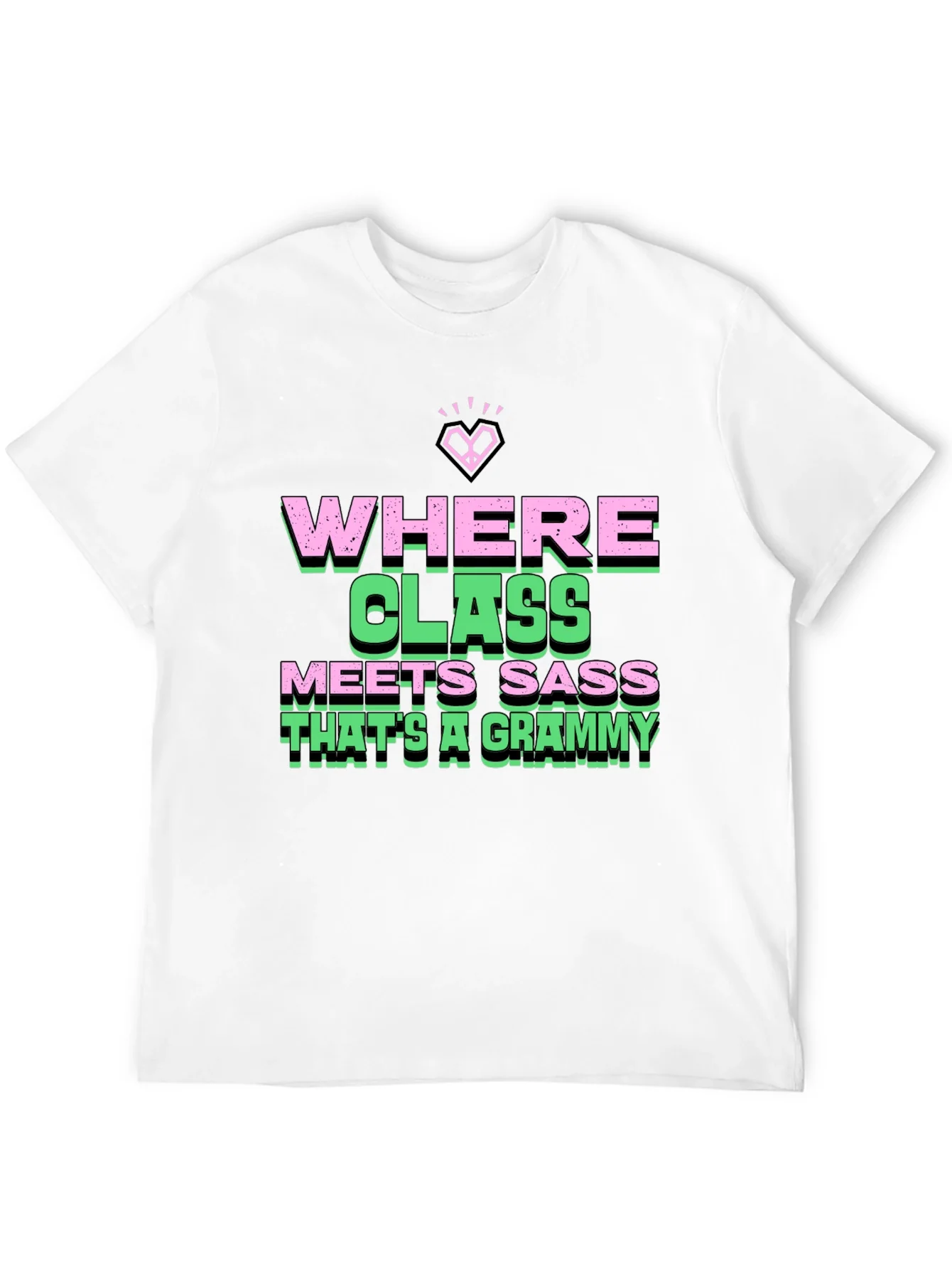 Where Class Meets Sass Black Graphic Tee