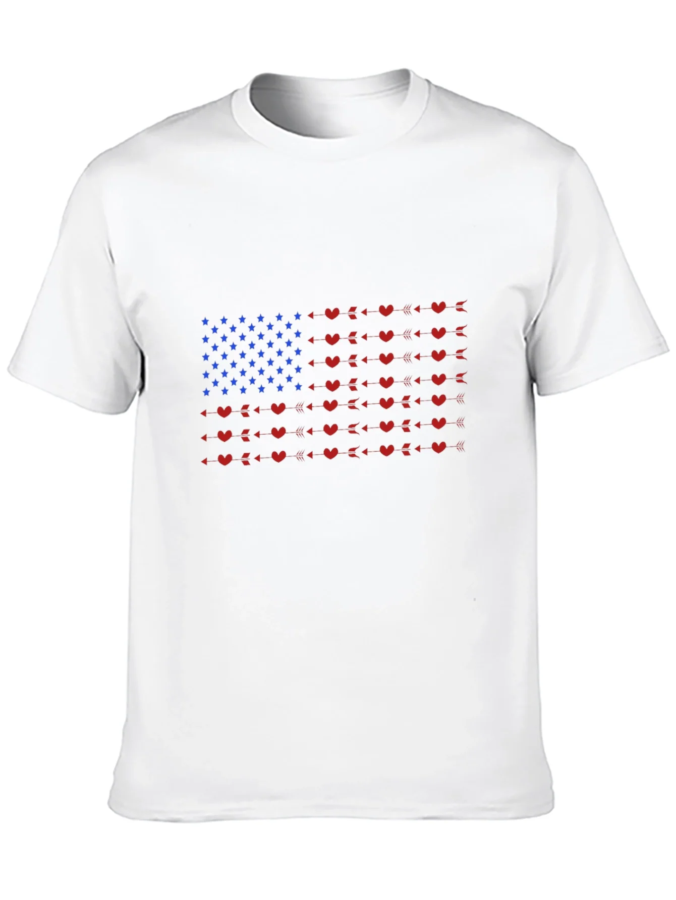 American Flag Heart Arrow Graphic Tee