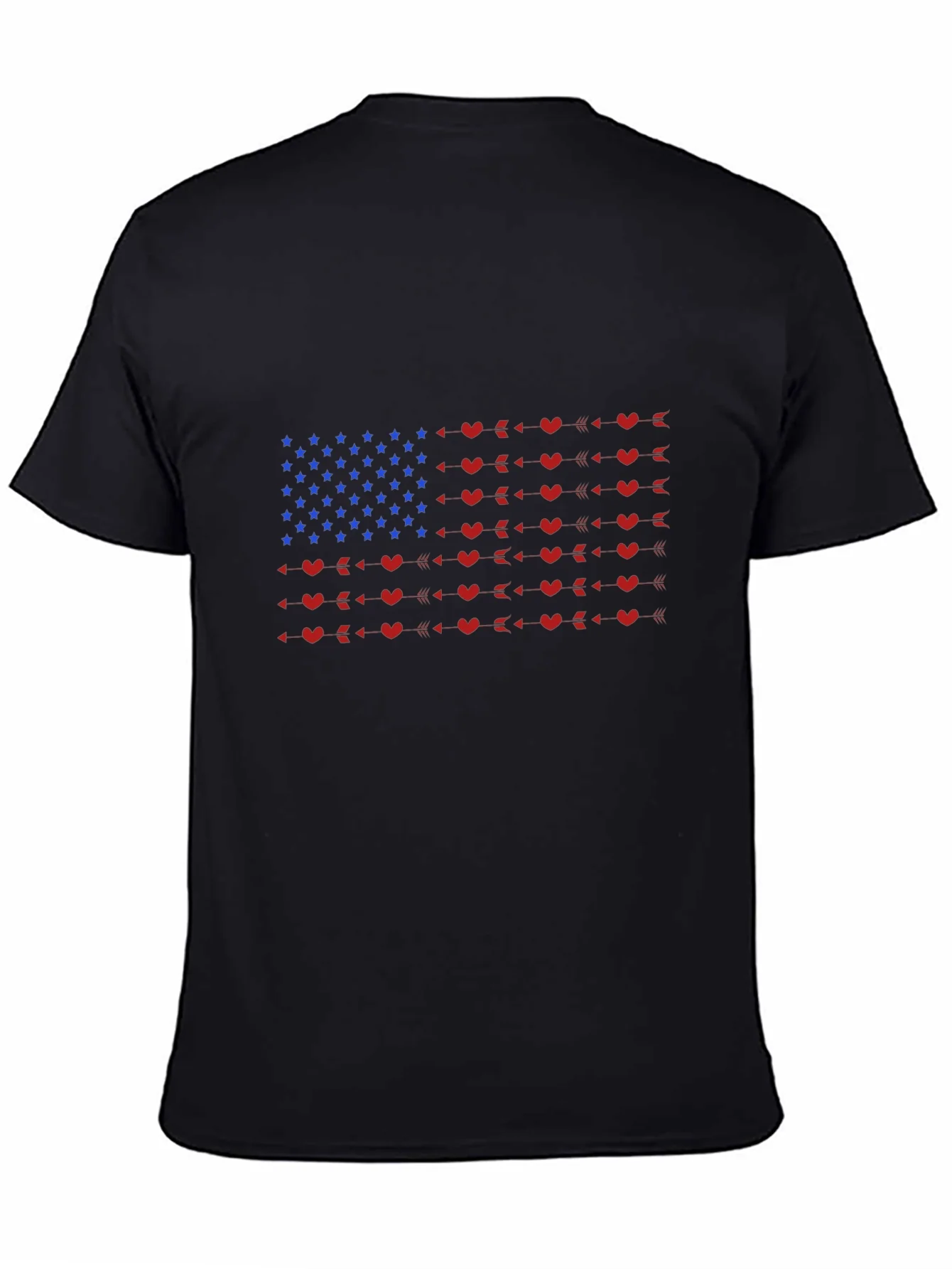American Flag Heart Arrow Graphic Tee
