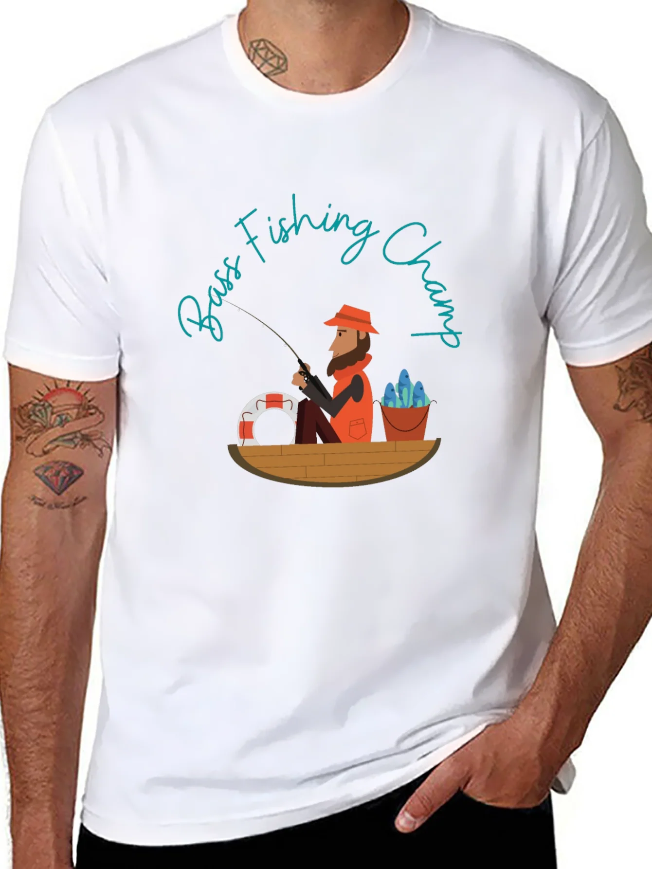 Bass Fishing Champ Graphic Tee