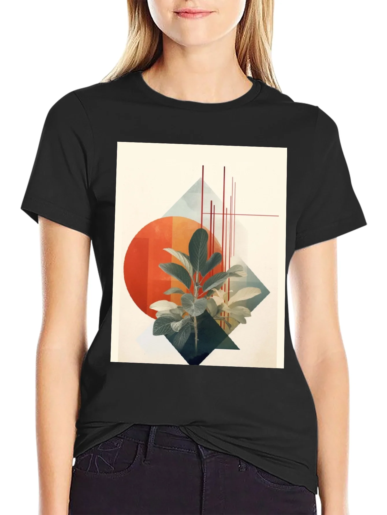 Abstract Botanical Graphic Tee