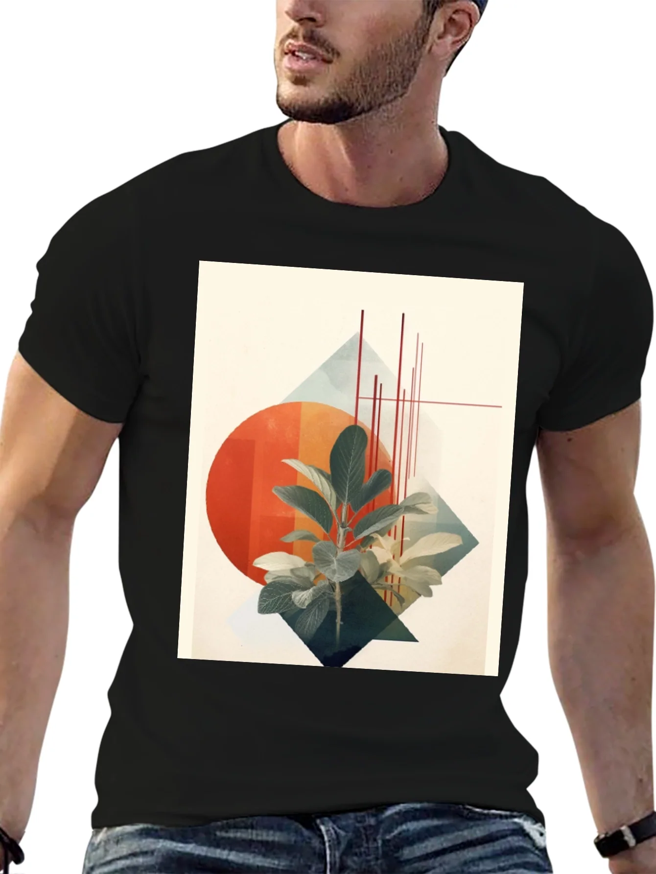 Abstract Botanical Graphic Tee