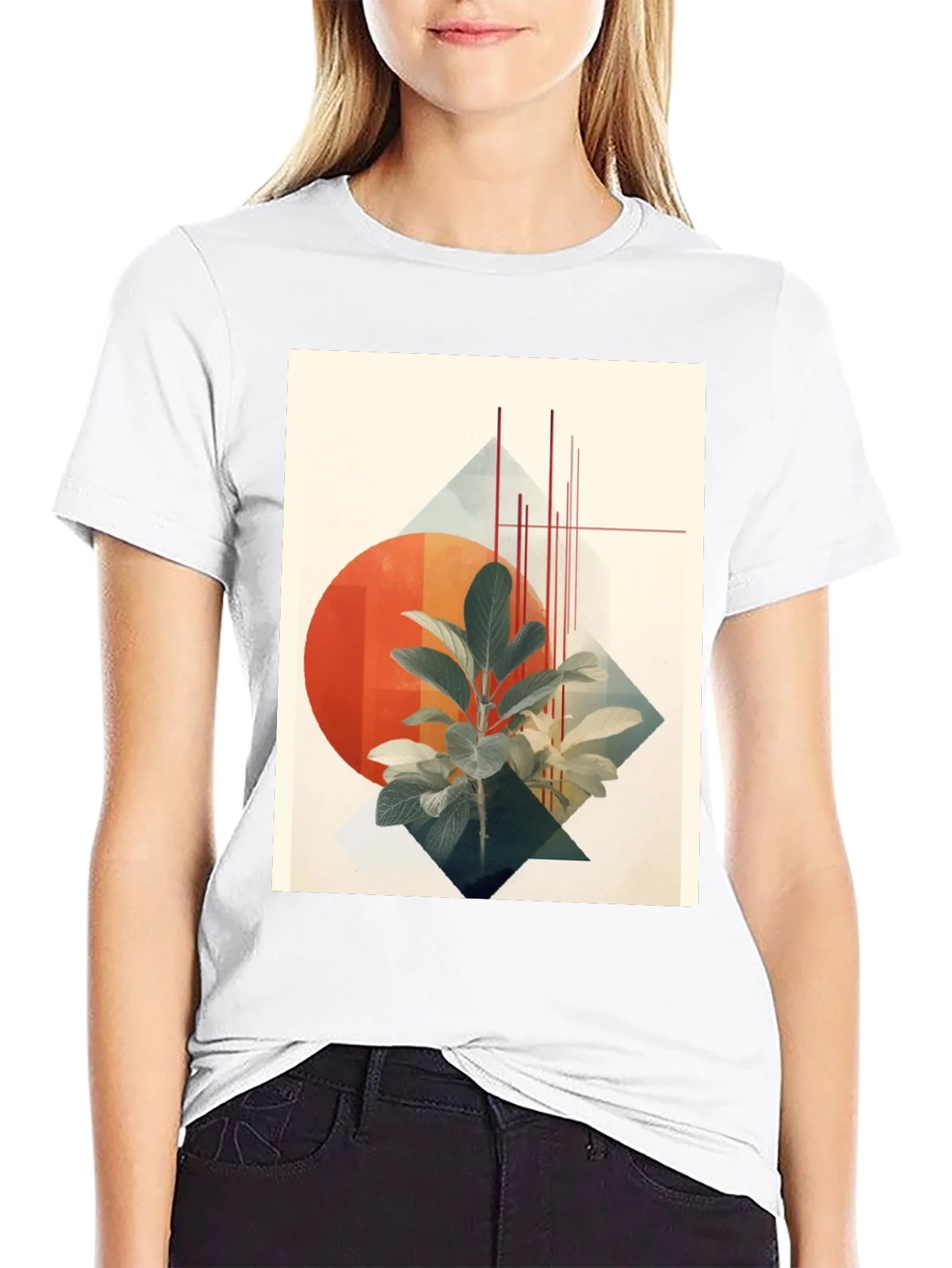Abstract Botanical Graphic Tee
