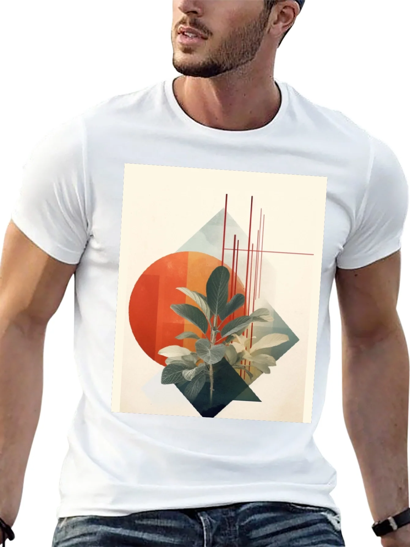 Abstract Botanical Graphic Tee