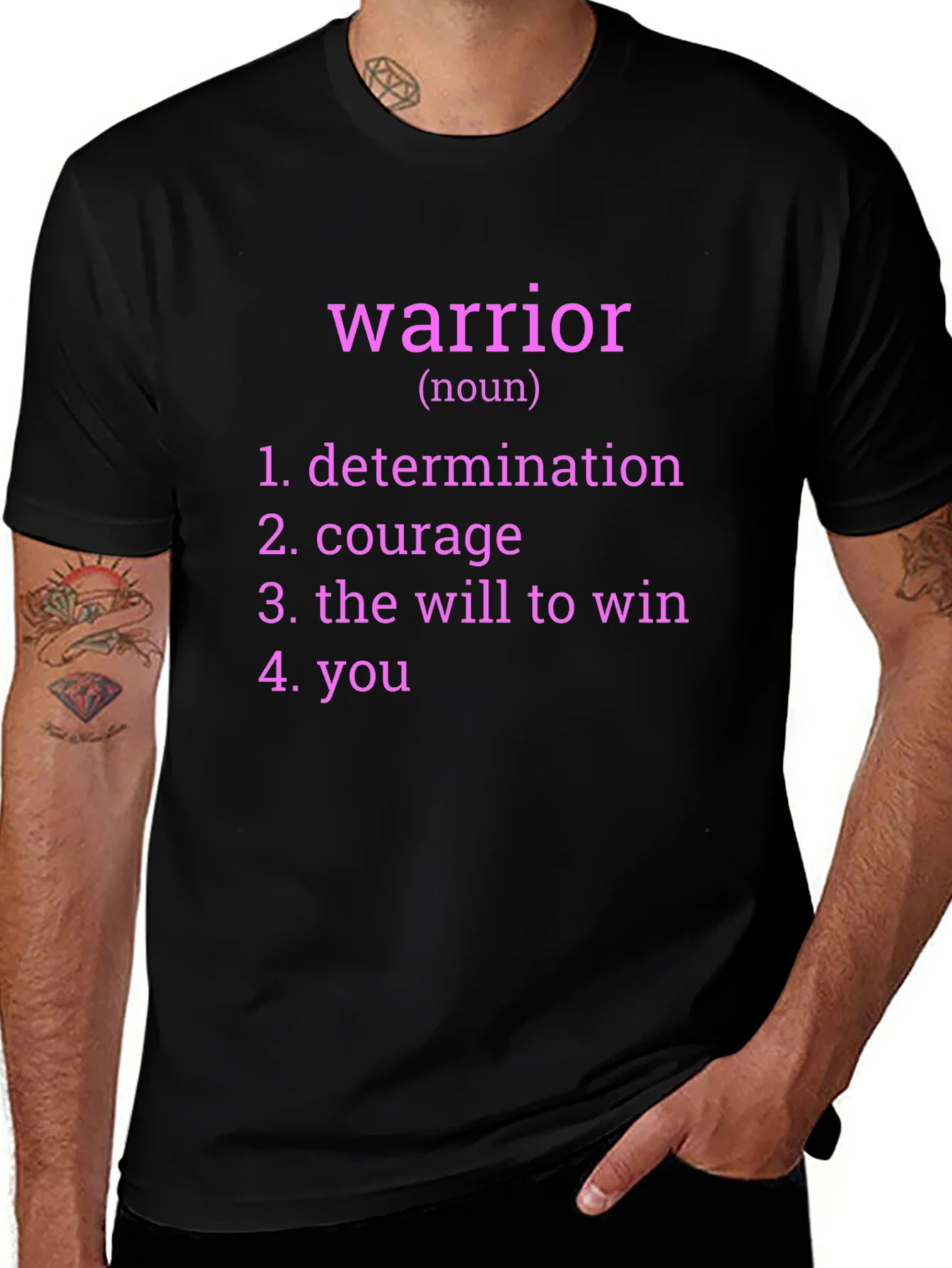 Warrior Definition Graphic Tee - Black T-Shirt