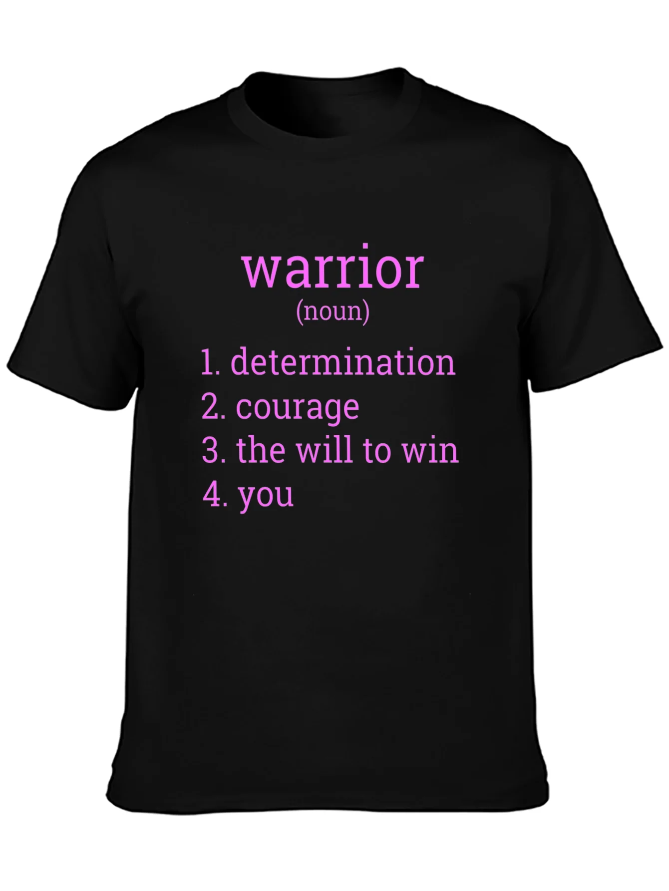 Warrior Definition Graphic Tee - Black T-Shirt
