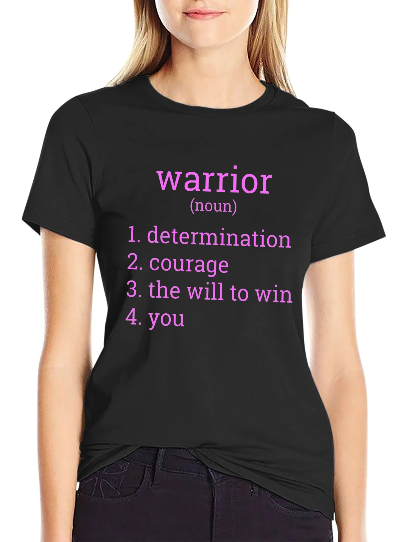 Warrior Definition Graphic Tee - Black T-Shirt