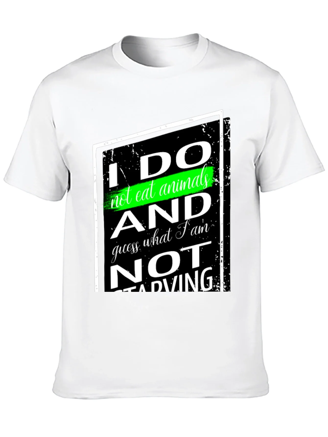 Vegan Statement T-Shirt - I Do Not Eat Animals