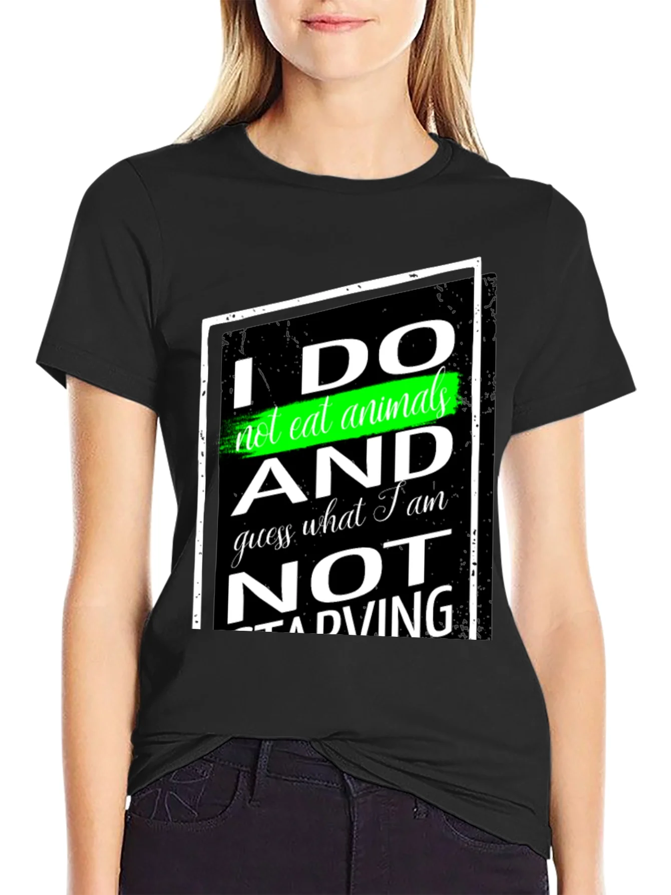 Vegan Statement T-Shirt - I Do Not Eat Animals