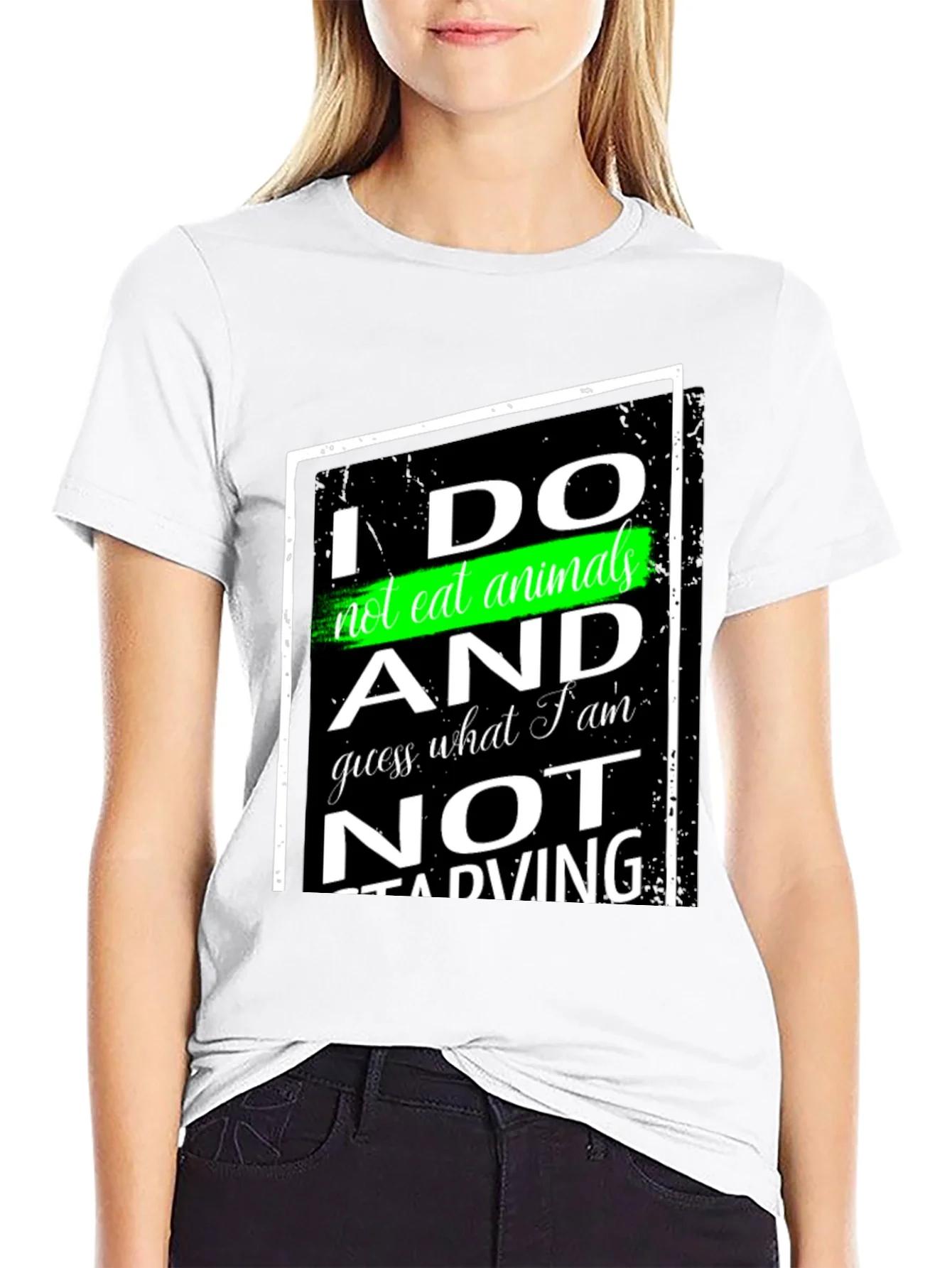 Vegan Statement T-Shirt - I Do Not Eat Animals