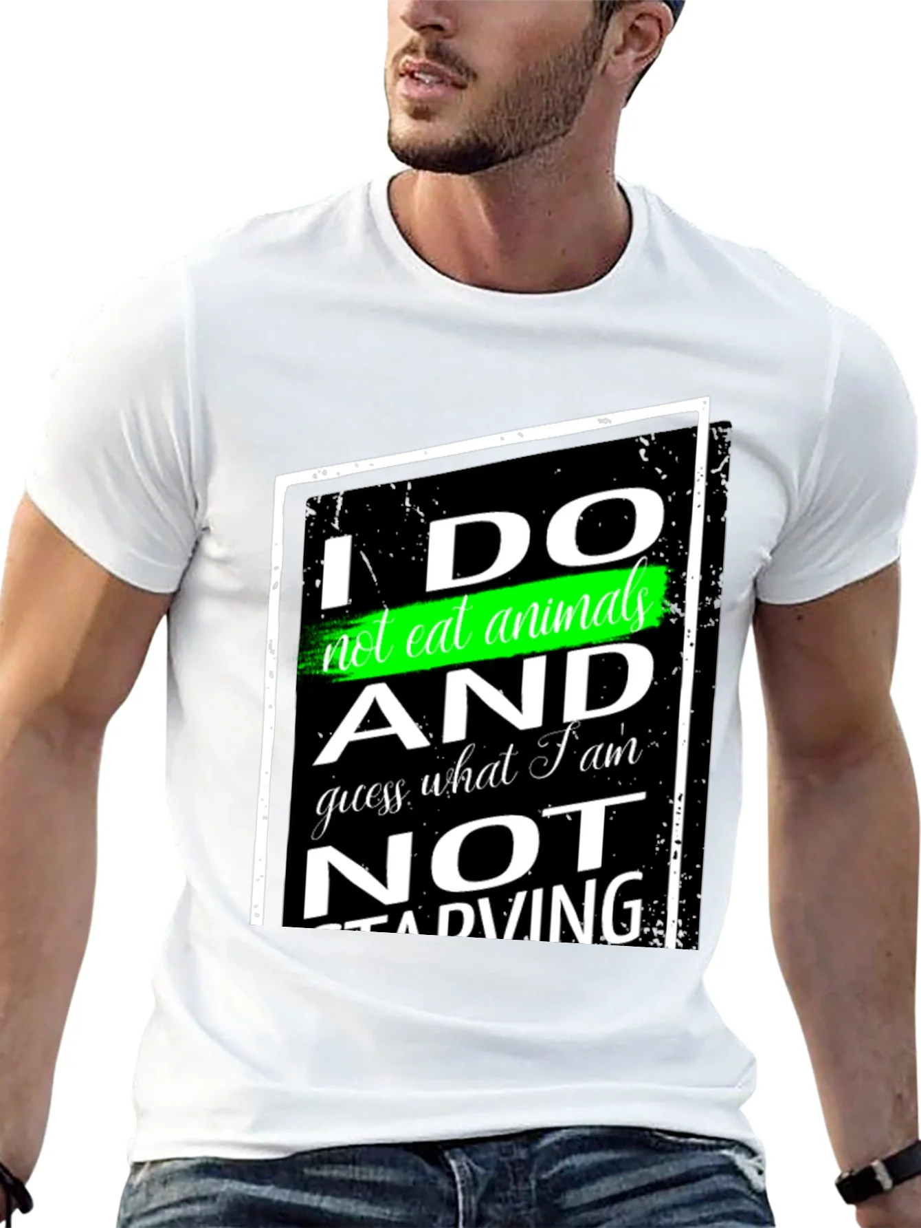 Vegan Statement T-Shirt - I Do Not Eat Animals