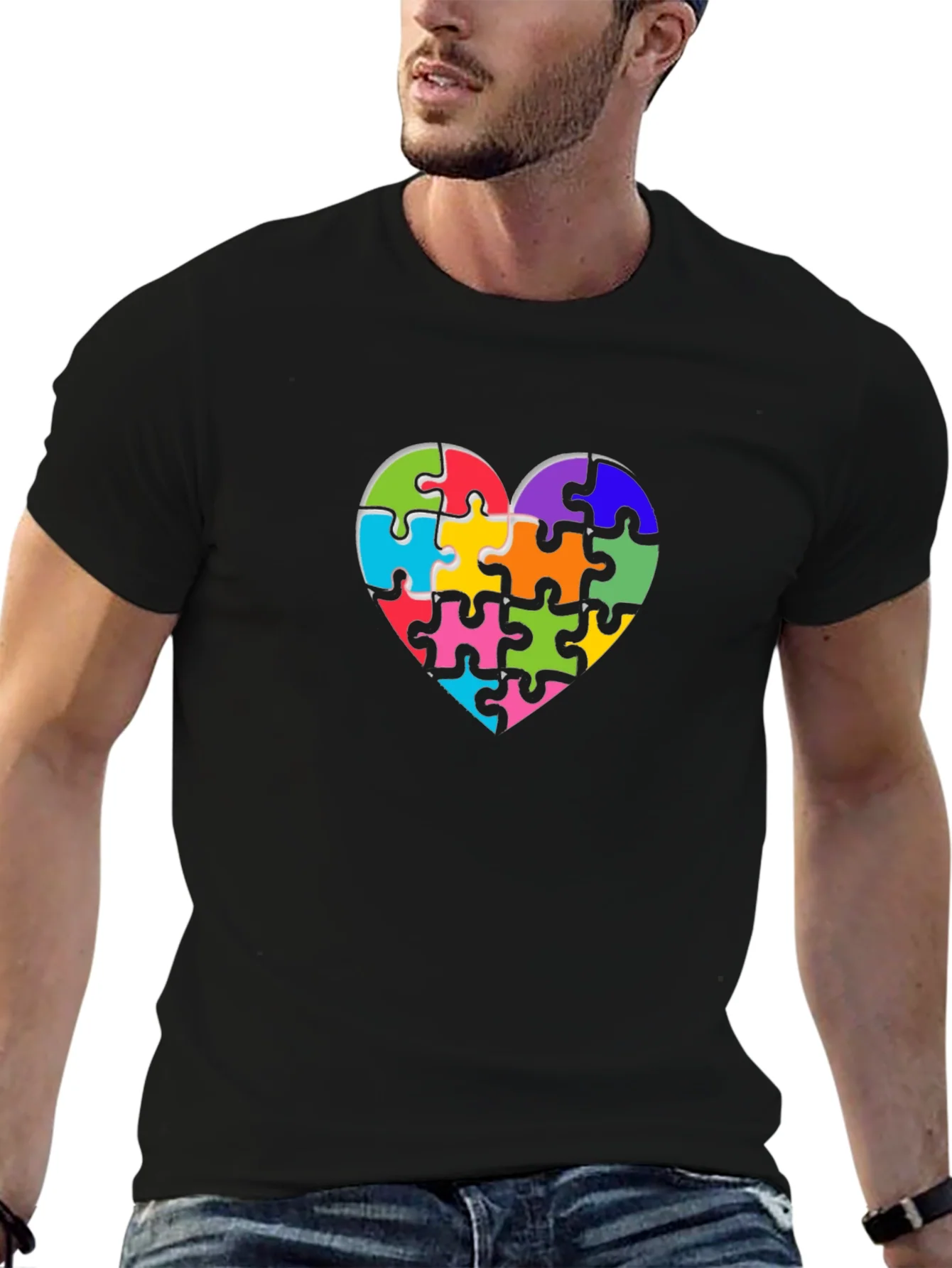 Autism Awareness Puzzle Heart T-Shirt