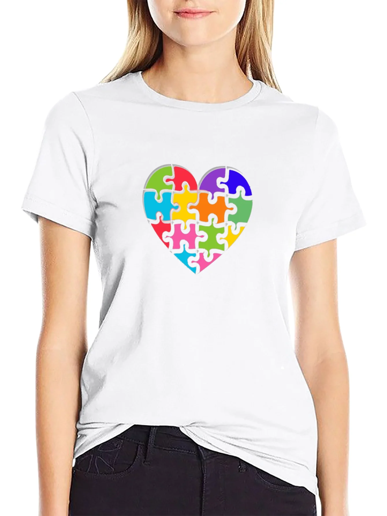 Autism Awareness Puzzle Heart T-Shirt