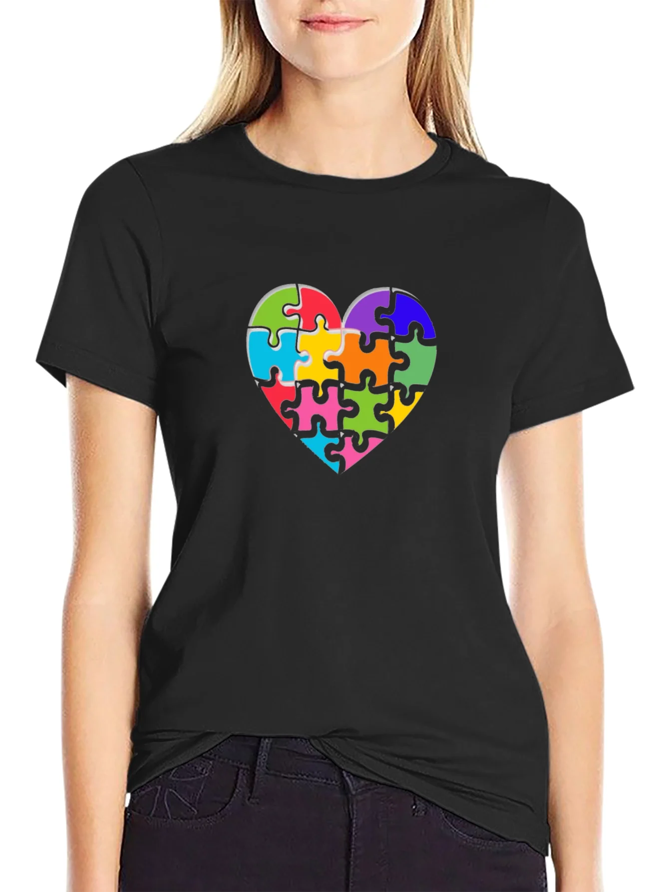 Autism Awareness Puzzle Heart T-Shirt