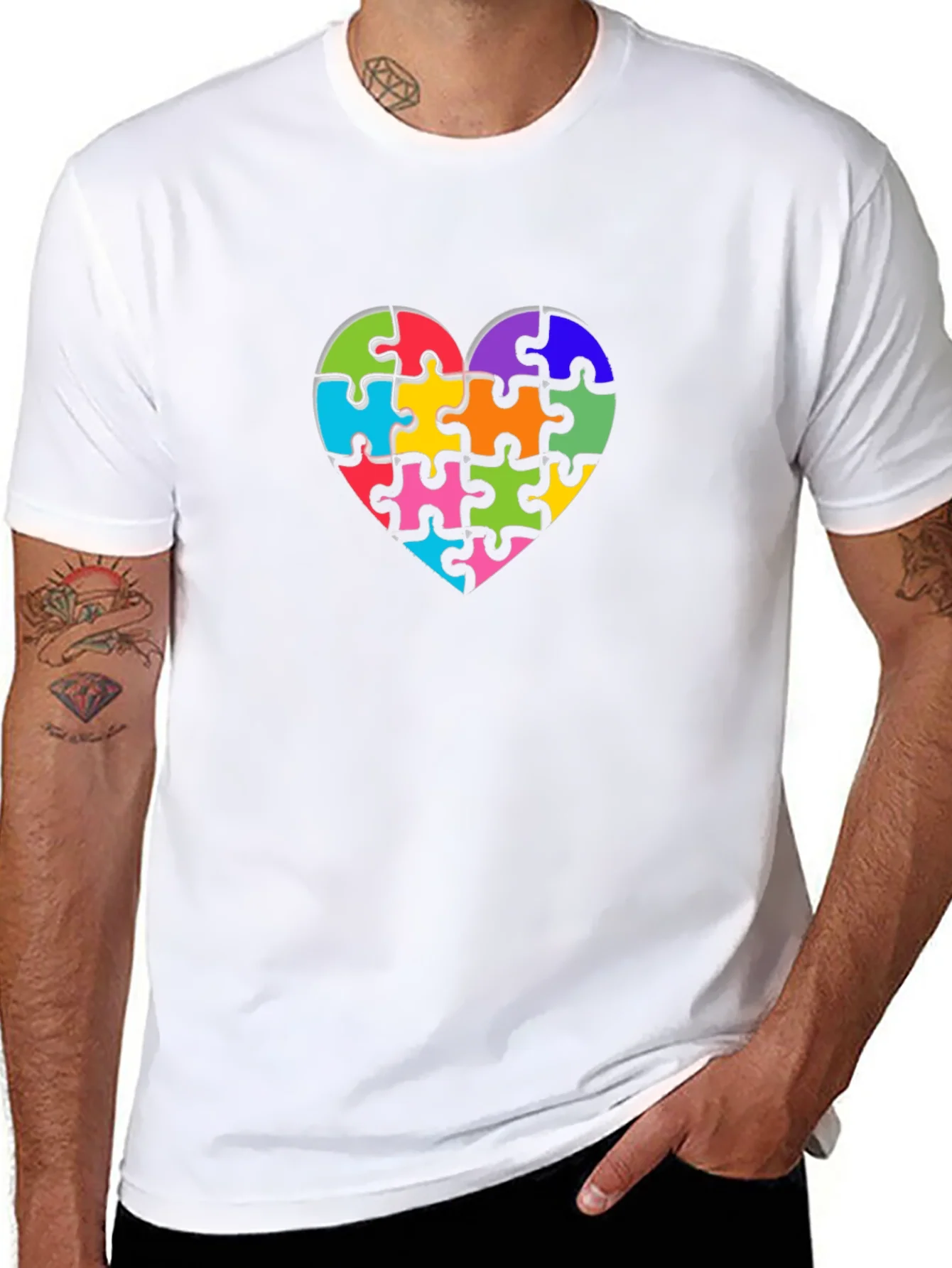 Autism Awareness Puzzle Heart T-Shirt