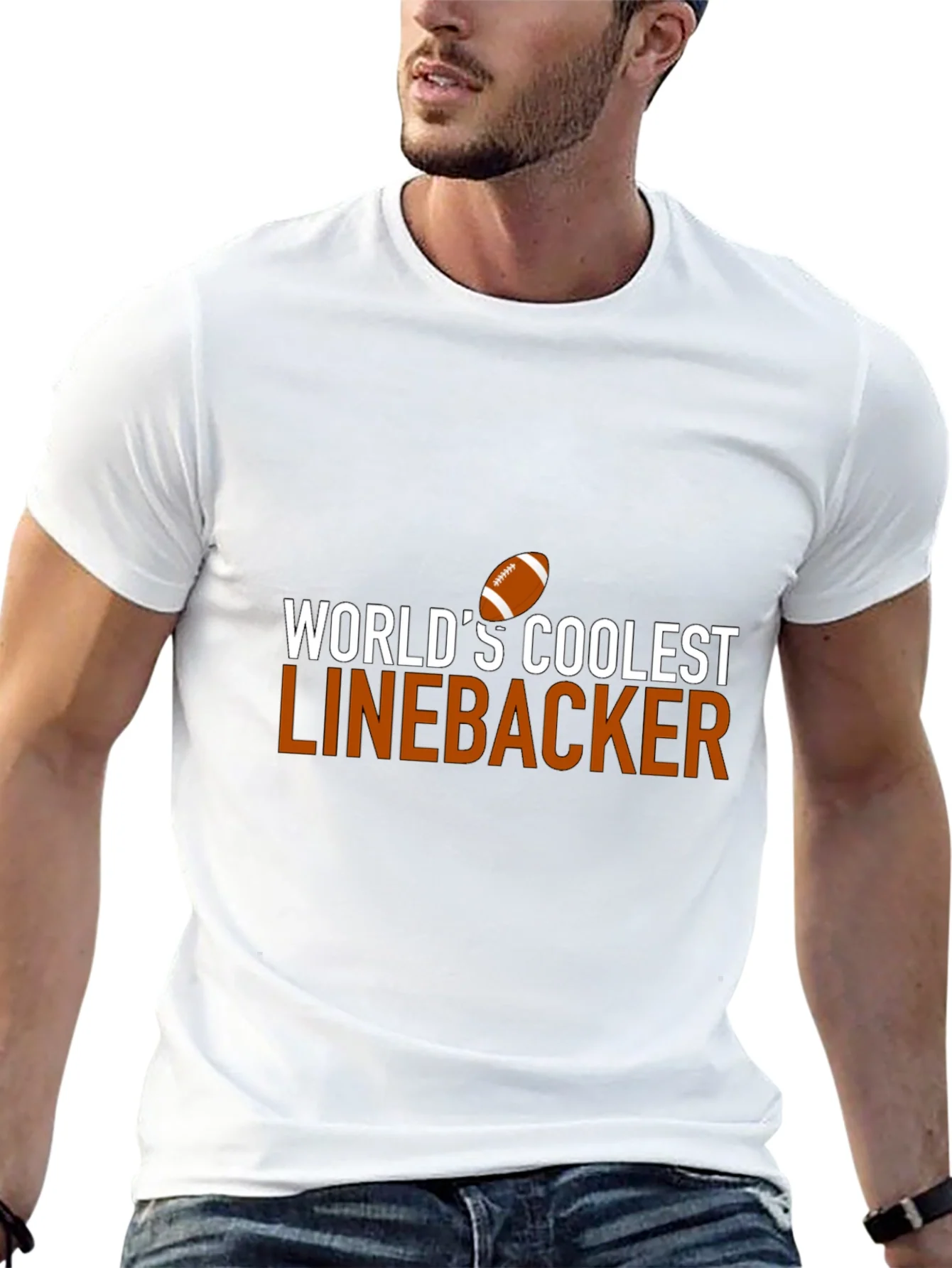 Worlds Coolest Linebacker Graphic Tee