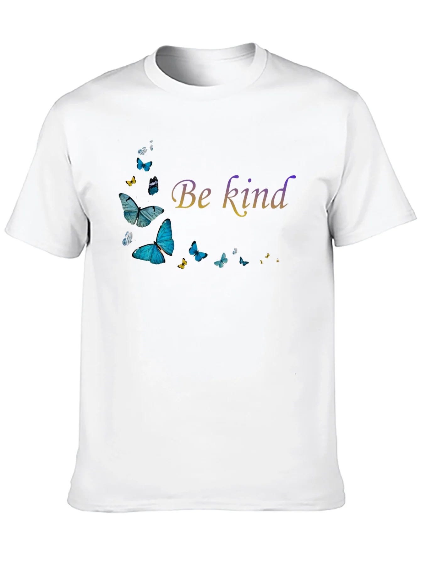 Be Kind Butterfly Graphic Black T-Shirt