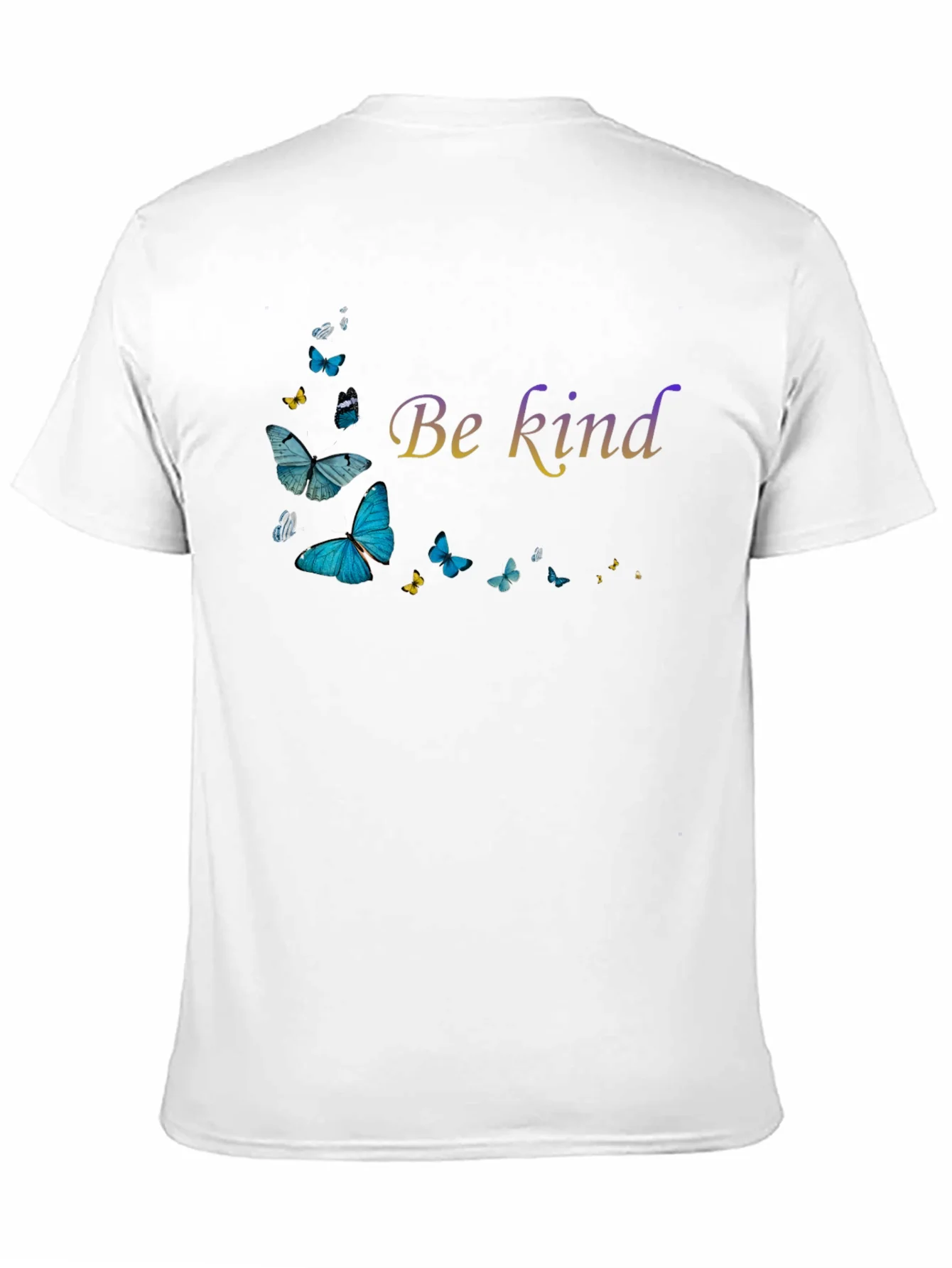 Be Kind Butterfly Graphic Black T-Shirt