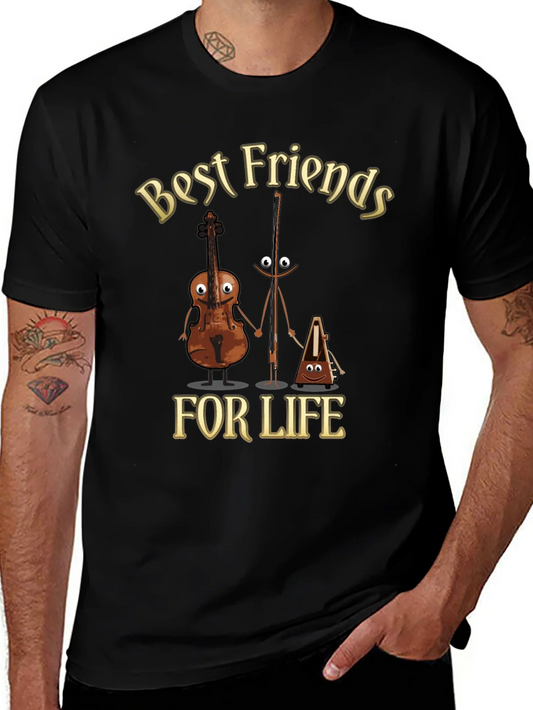 Best Friends For Life Musician T-Shirt