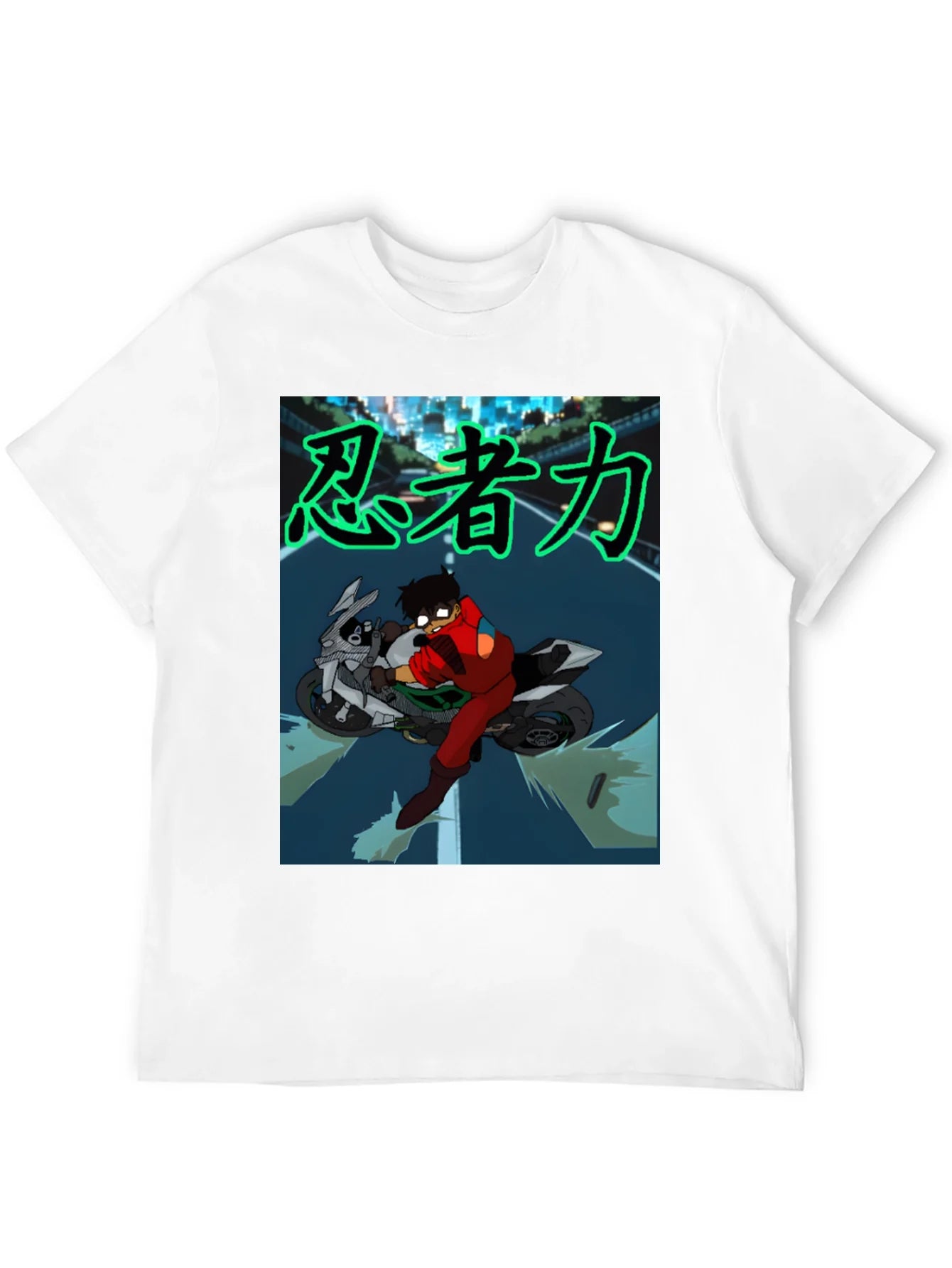 Anime Rider Graphic Tee - Ninja Power!