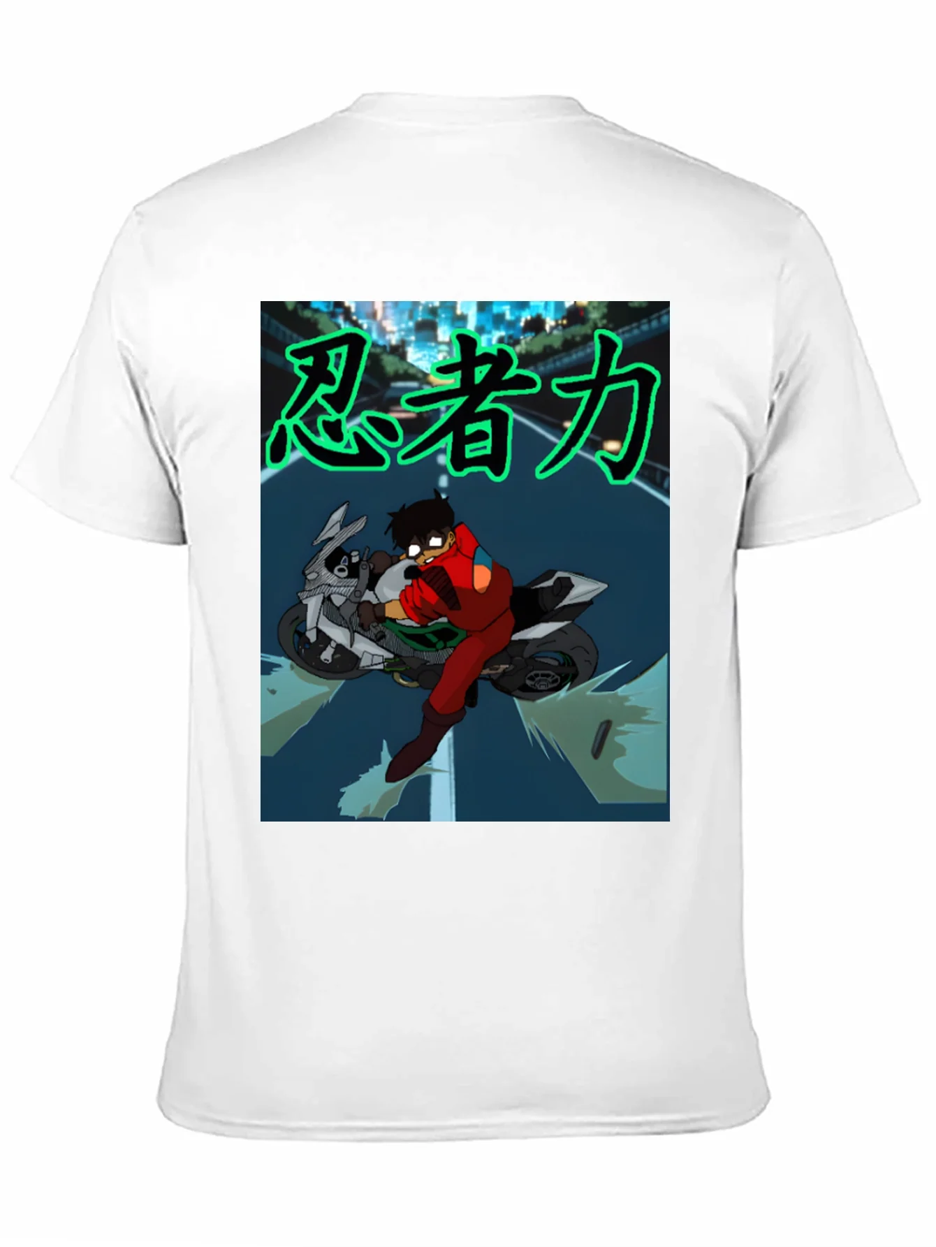 Anime Rider Graphic Tee - Ninja Power!