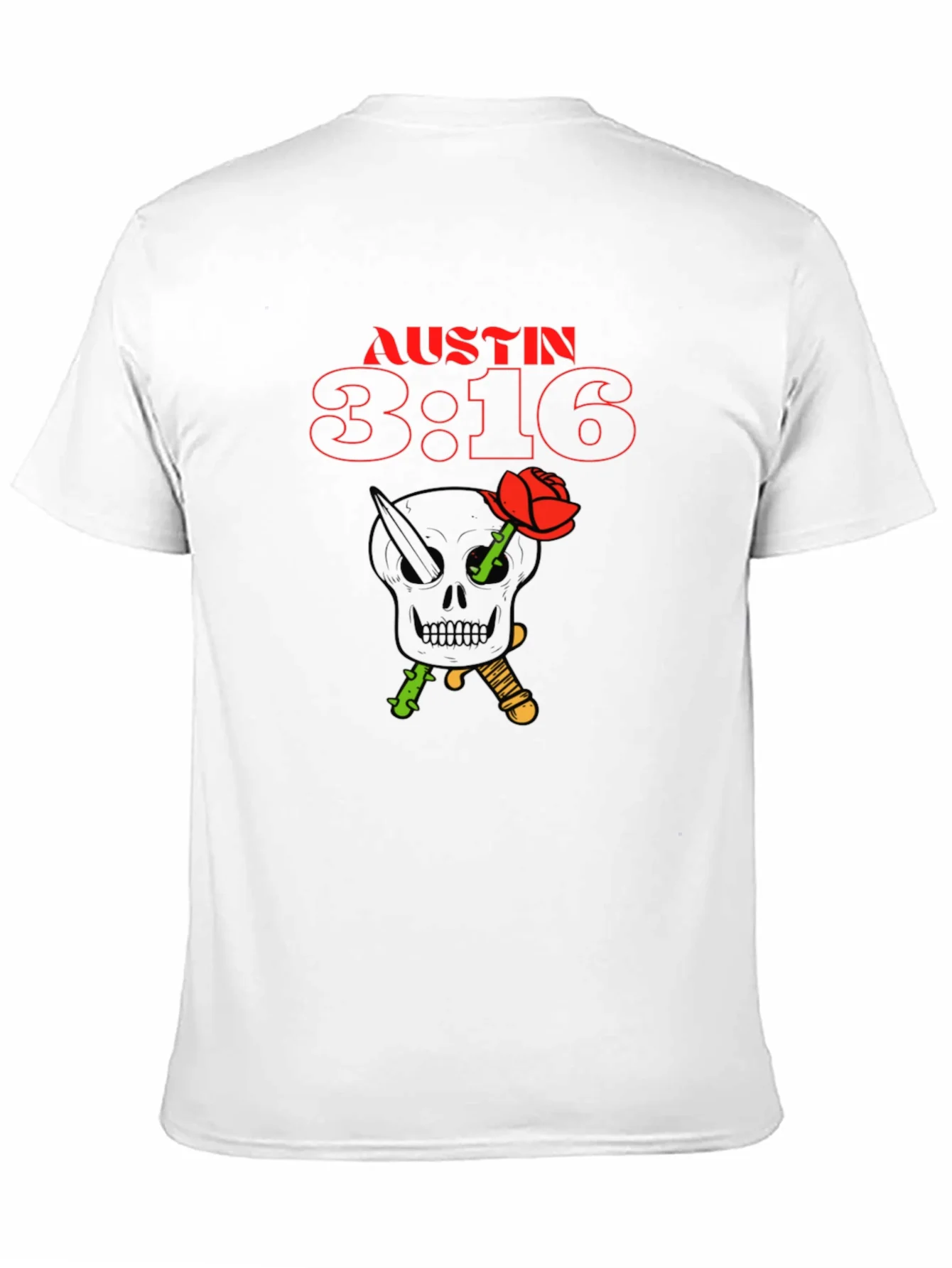 Austin 3:16 Skull Rose Graphic Tee