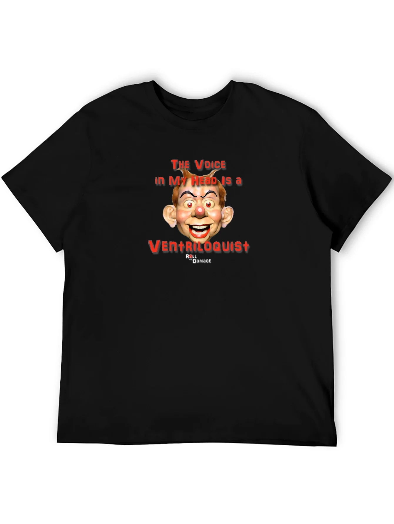 Ventriloquist Dummy Graphic Tee - Unique Humor T-Shirt