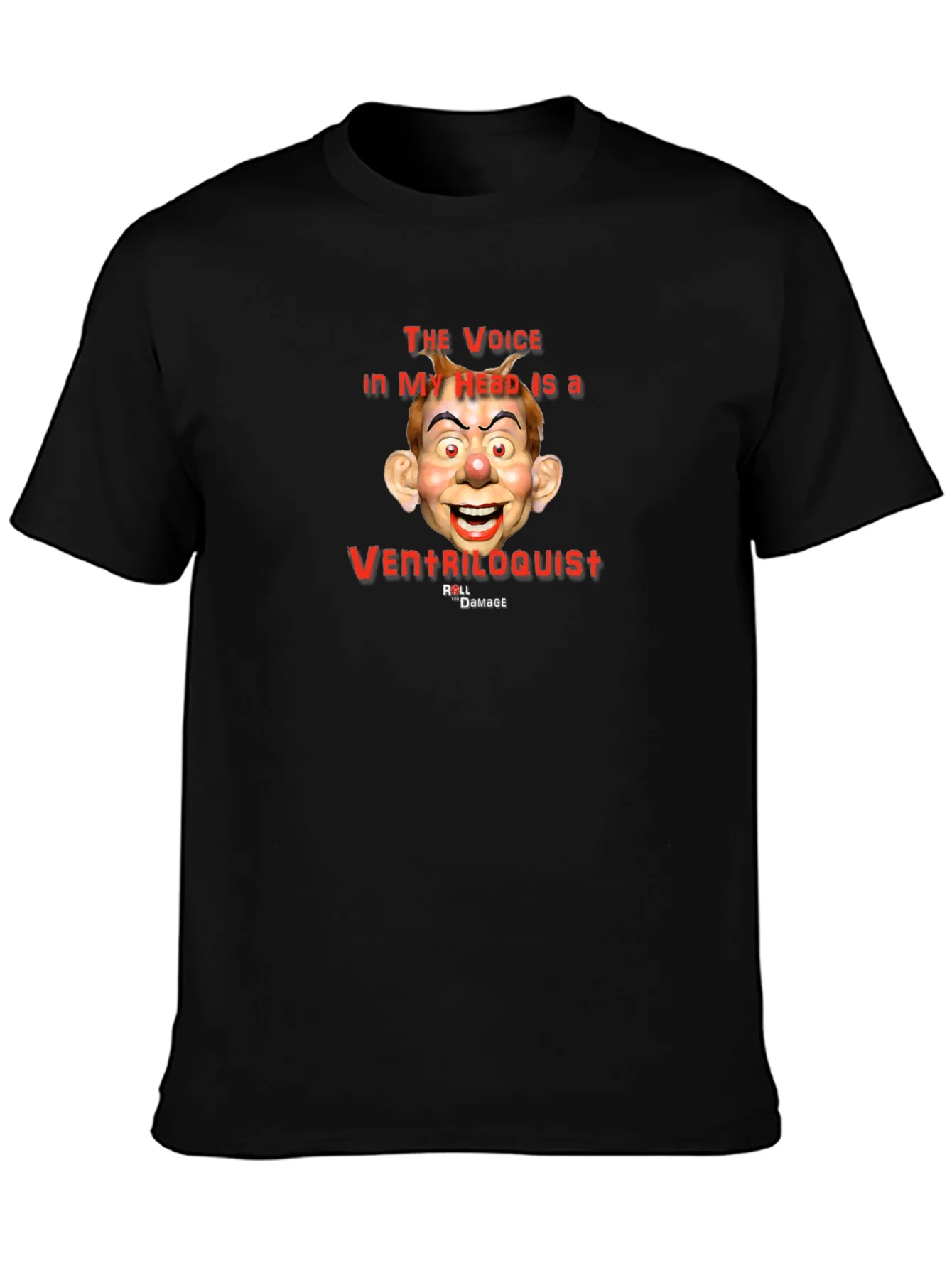 Ventriloquist Dummy Graphic Tee - Unique Humor T-Shirt
