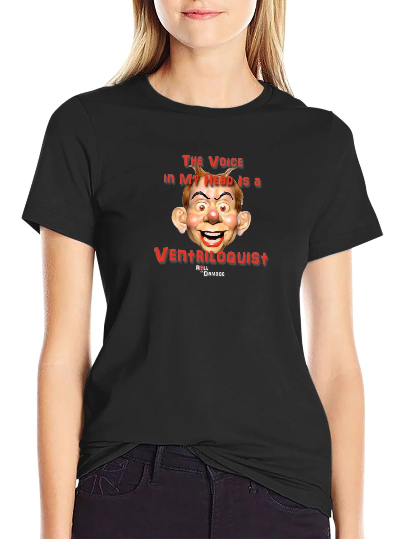Ventriloquist Dummy Graphic Tee - Unique Humor T-Shirt