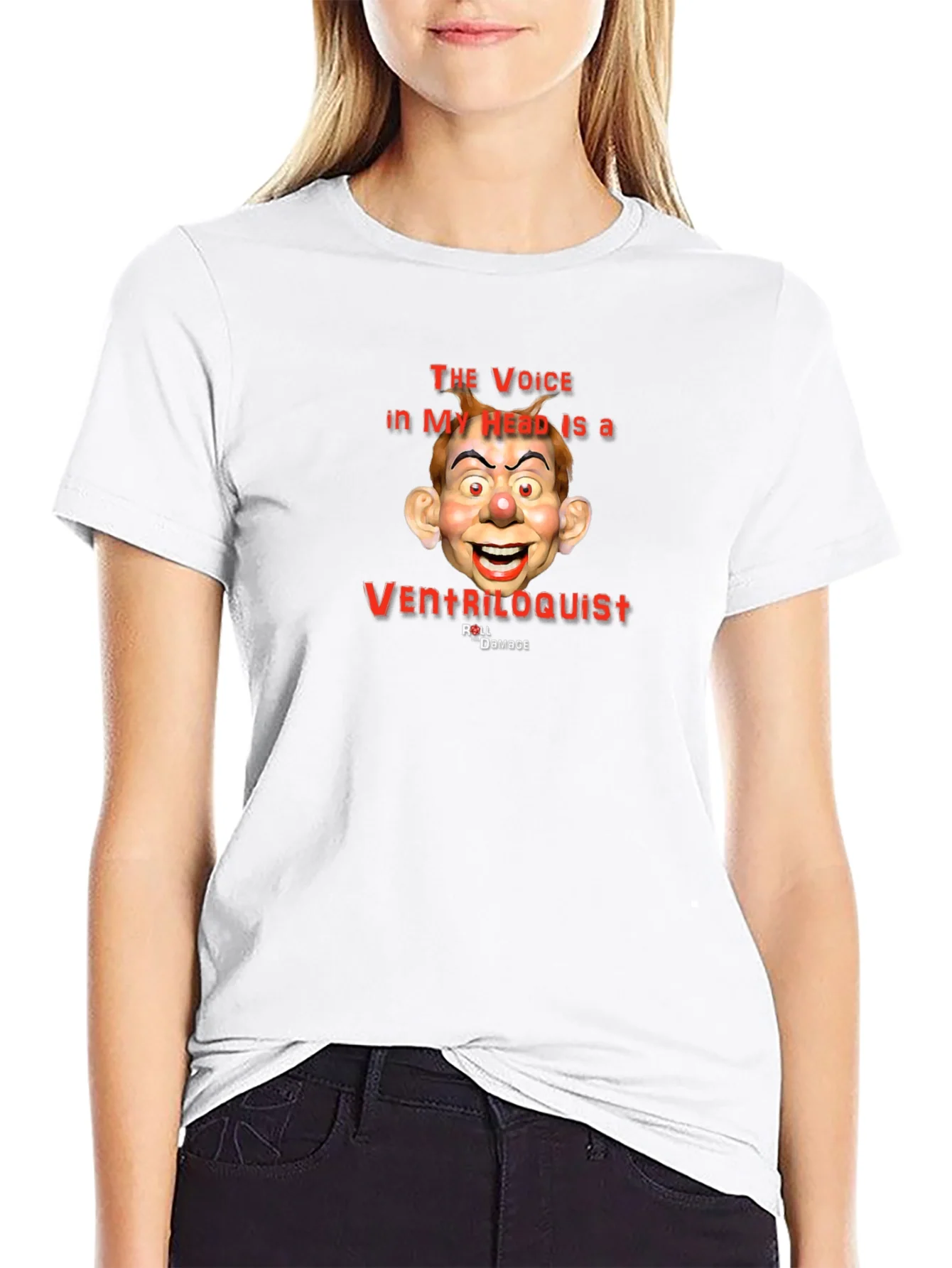 Ventriloquist Dummy Graphic Tee - Unique Humor T-Shirt